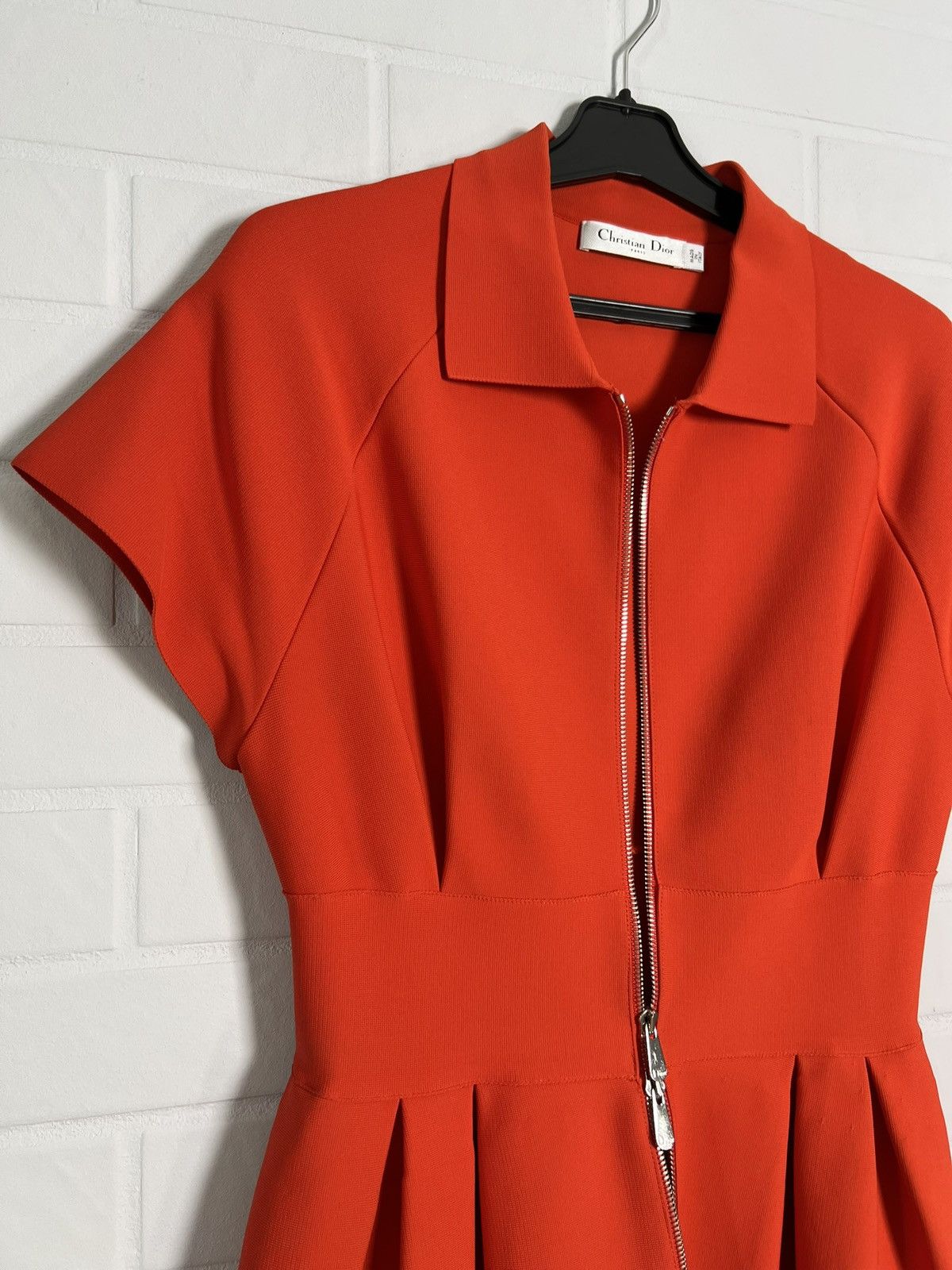 Dior DIOR Women's Midi Dress Viscose Blend Red Size US 8 D 38 M Size M / US 6-8 / IT 42-44 - 6 Thumbnail