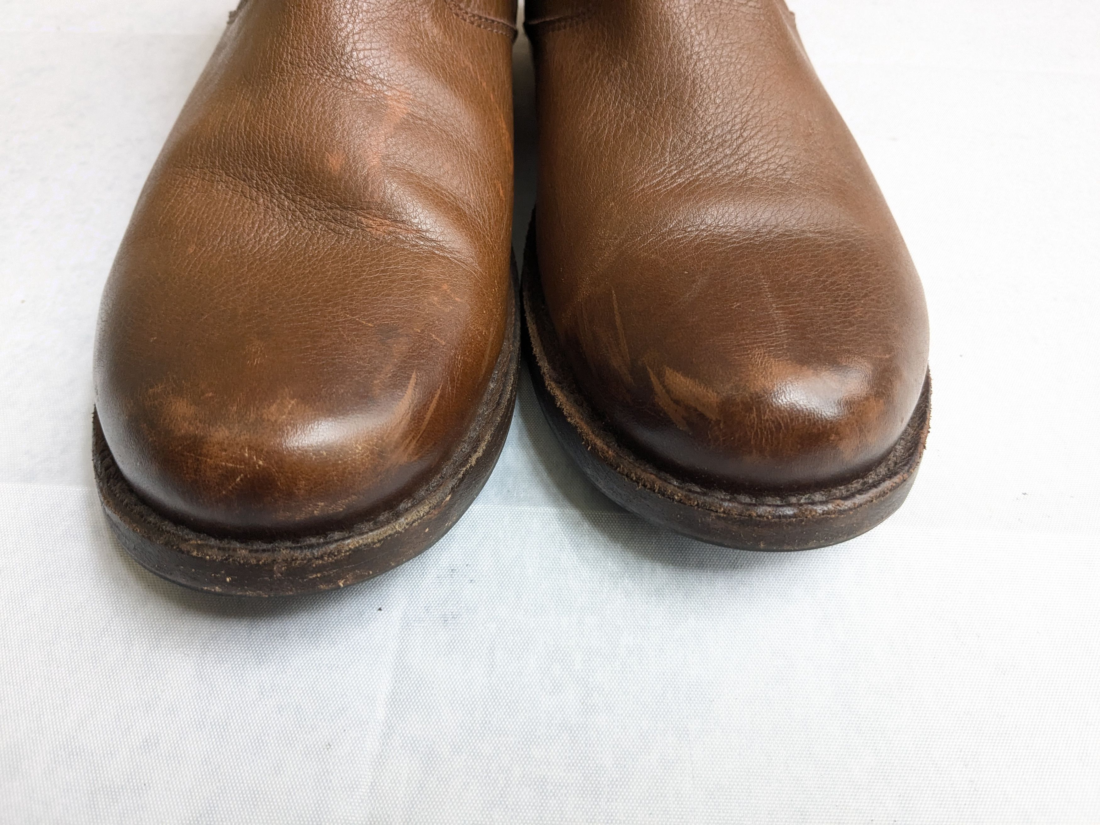 Frye Frye Engineer Boots Brown Leather 9.5 Leather Buckle Size US 9.5 / EU 42-43 - 4 Thumbnail