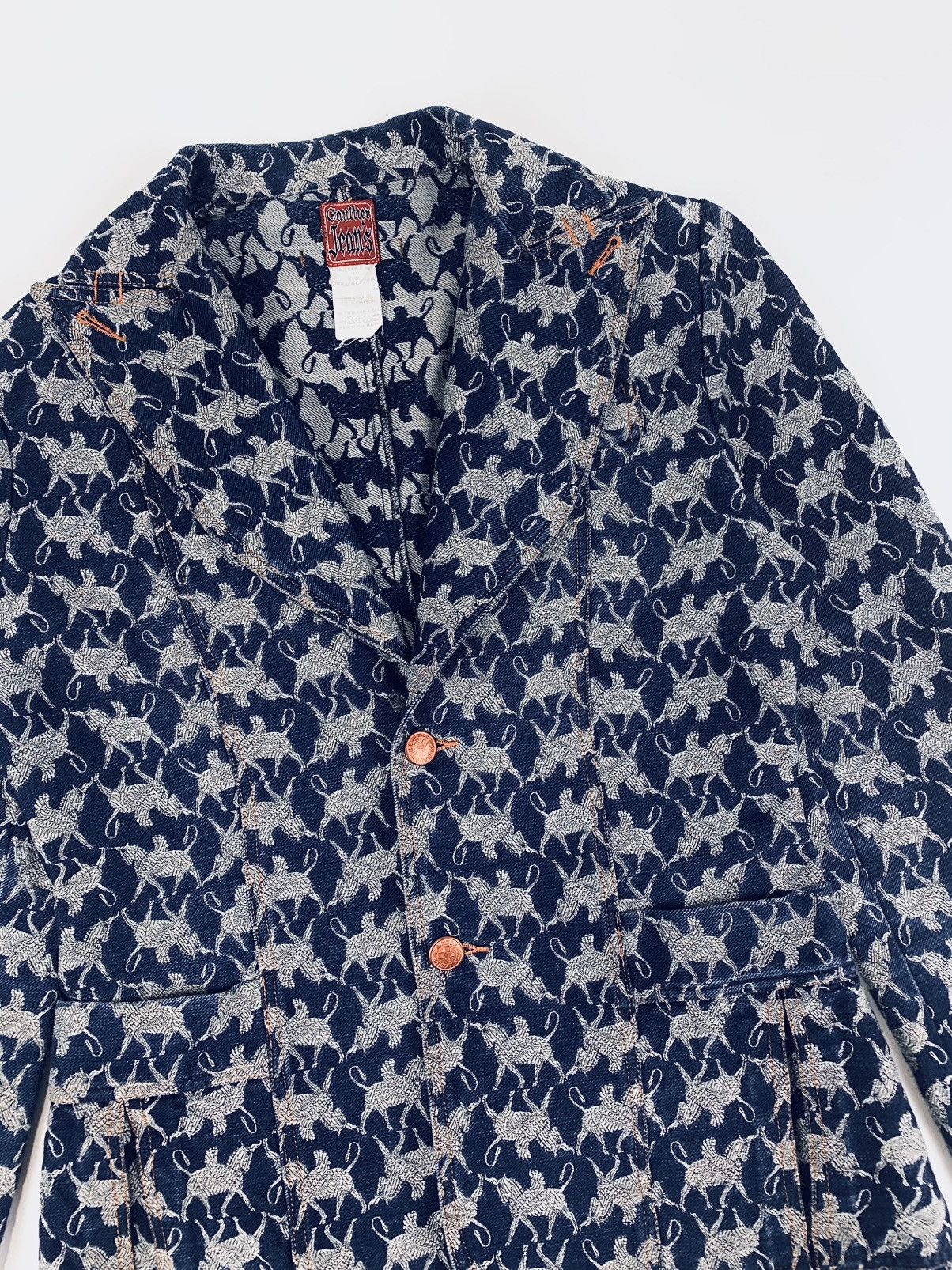 Jean Paul Gaultier SS1994 Jean Paul Gaultier Pegasus Patterned Jacket Size M / US 6-8 / IT 42-44 - 2 Thumbnail