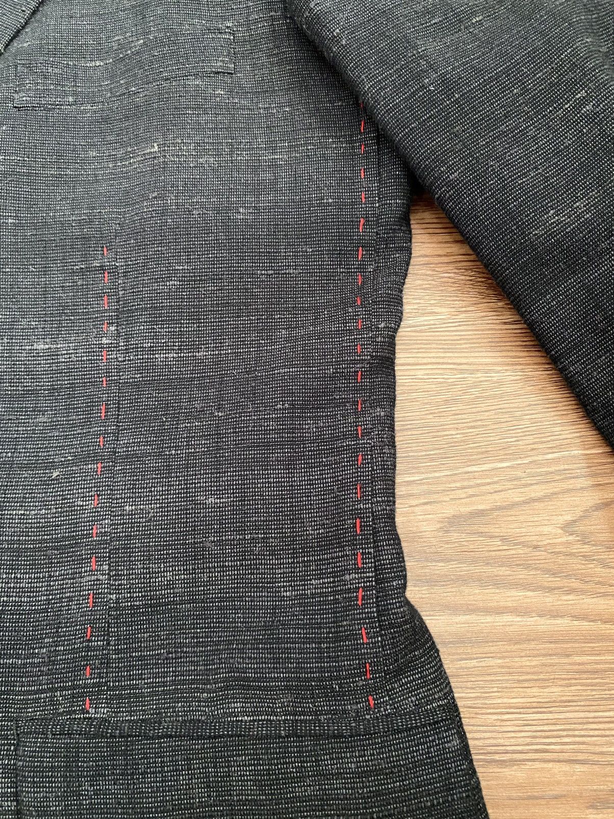 Yohji Yamamoto Yohji Yamamoto Pour Homme "DR.YY" Hand Stitch Jacket SS09 Size 40R - 6 Thumbnail