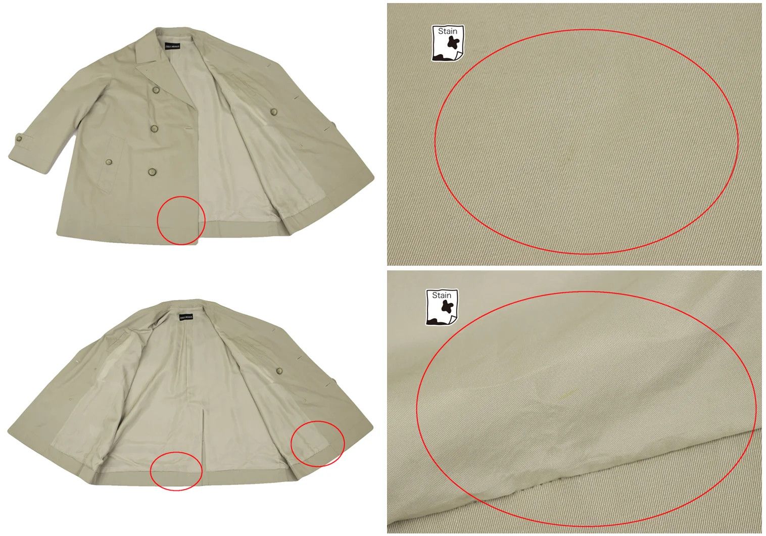 Issey Miyake Cotton Double Design Coat in Beige, Size L Size US L / EU 52-54 / 3 - 12 Thumbnail