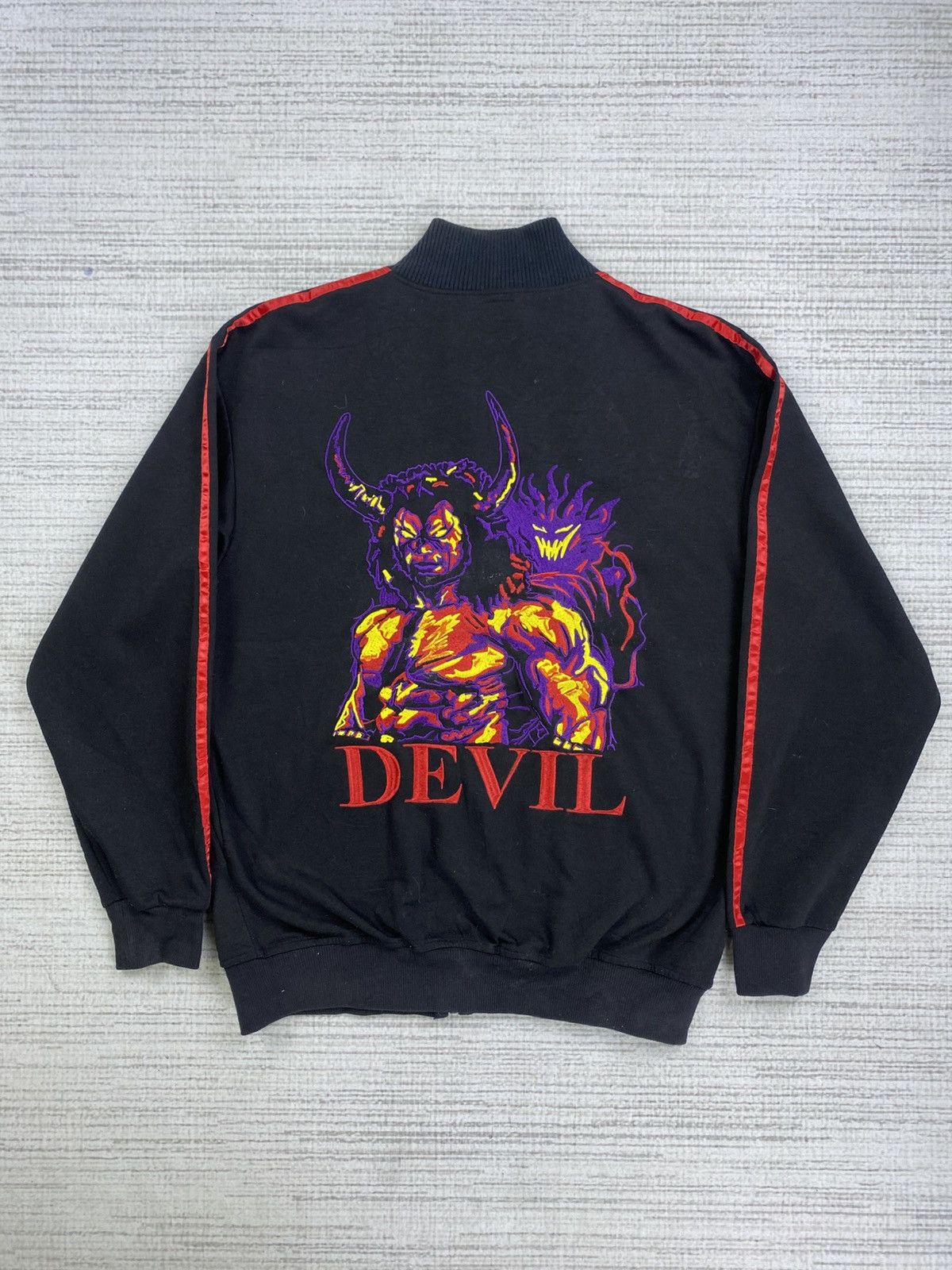 If Six Was Nine Vintage Mars Sixteen Buffaloman Devil Embroidery Jacket Size US M / EU 48-50 / 2 - 1 Thumbnail
