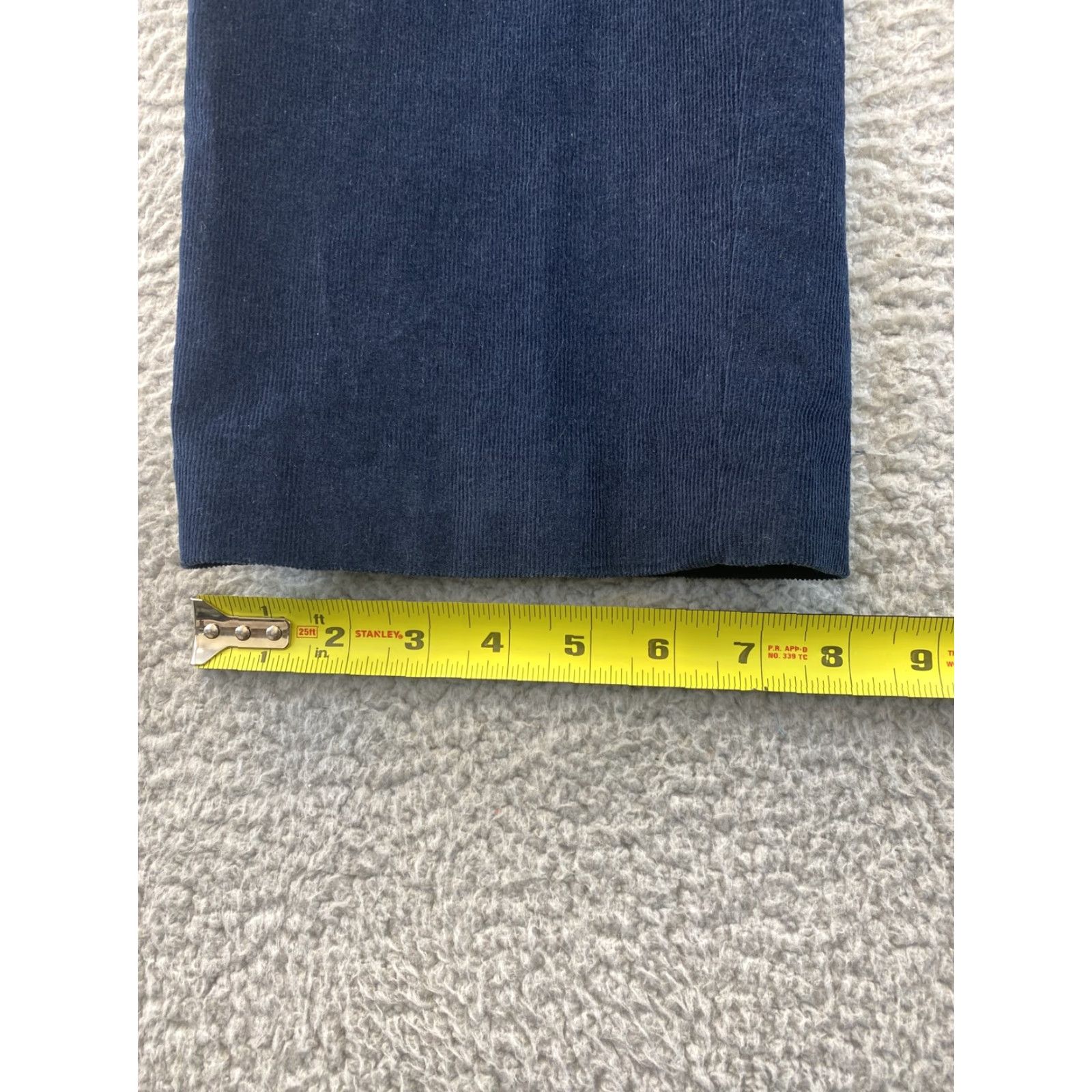 Polo Ralph Lauren Polo Ralph Lauren Pants Men 36 Navy Corduroy Straight Chino Belt Loops Zip Front 32 Inseam Size US M / EU 48-50 / 2 - 7 Thumbnail