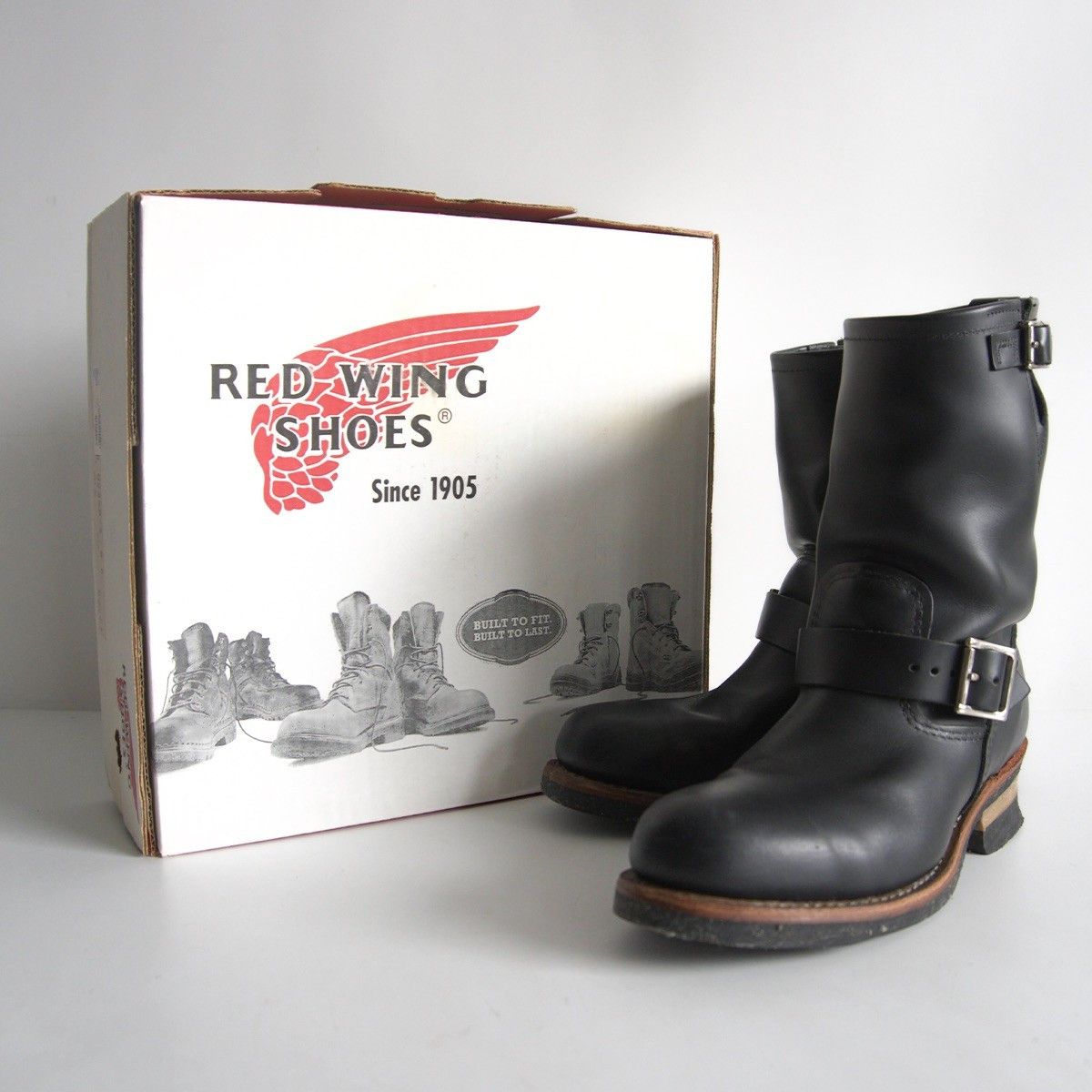 Red Wing RED WING 9070 Black Round Toe Leather Boots (US 8D) | Grailed