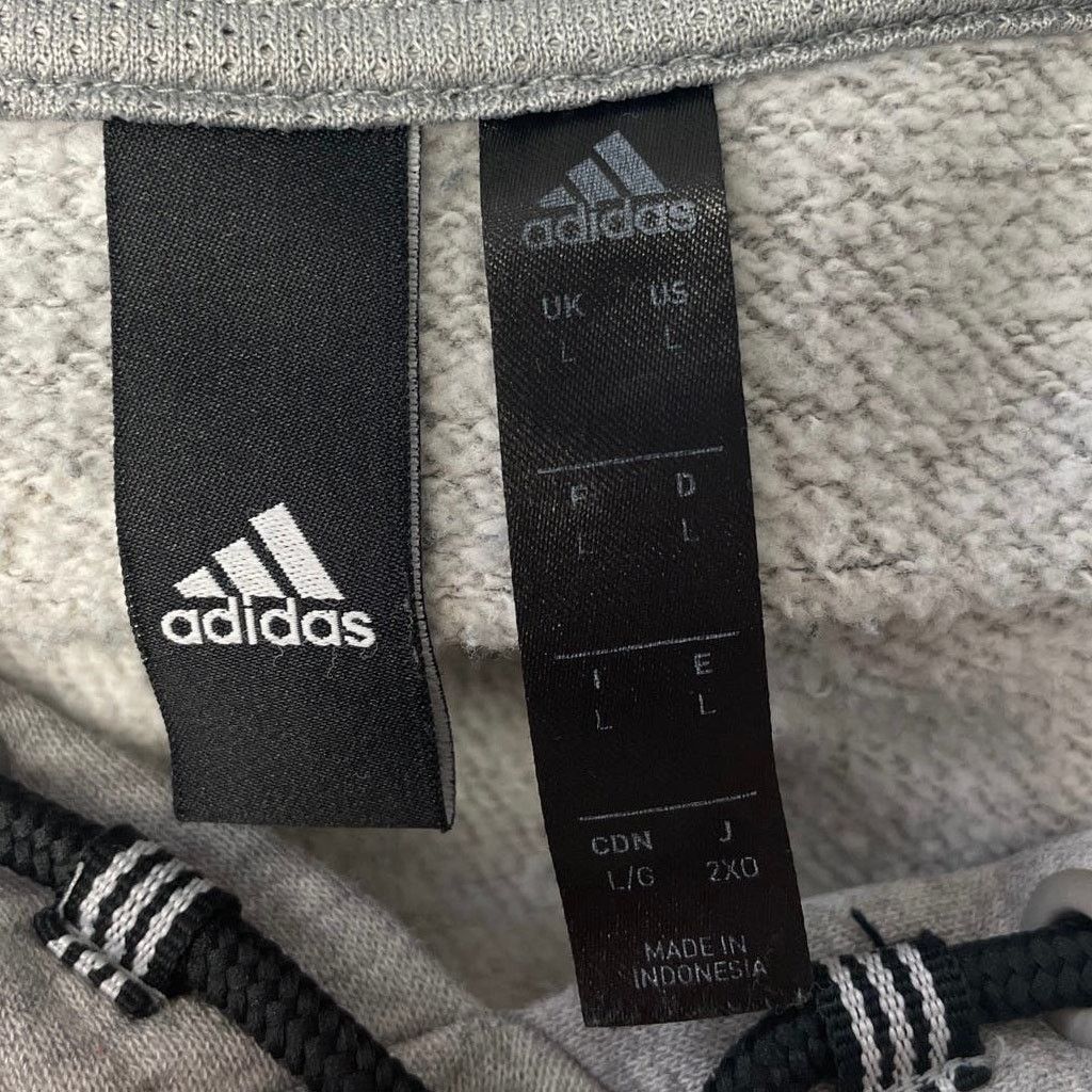 Adidas Adidas Mens Large PolyCotton Pulllover Sweatshirt Hoodie Size US L / EU 52-54 / 3 - 4 Thumbnail