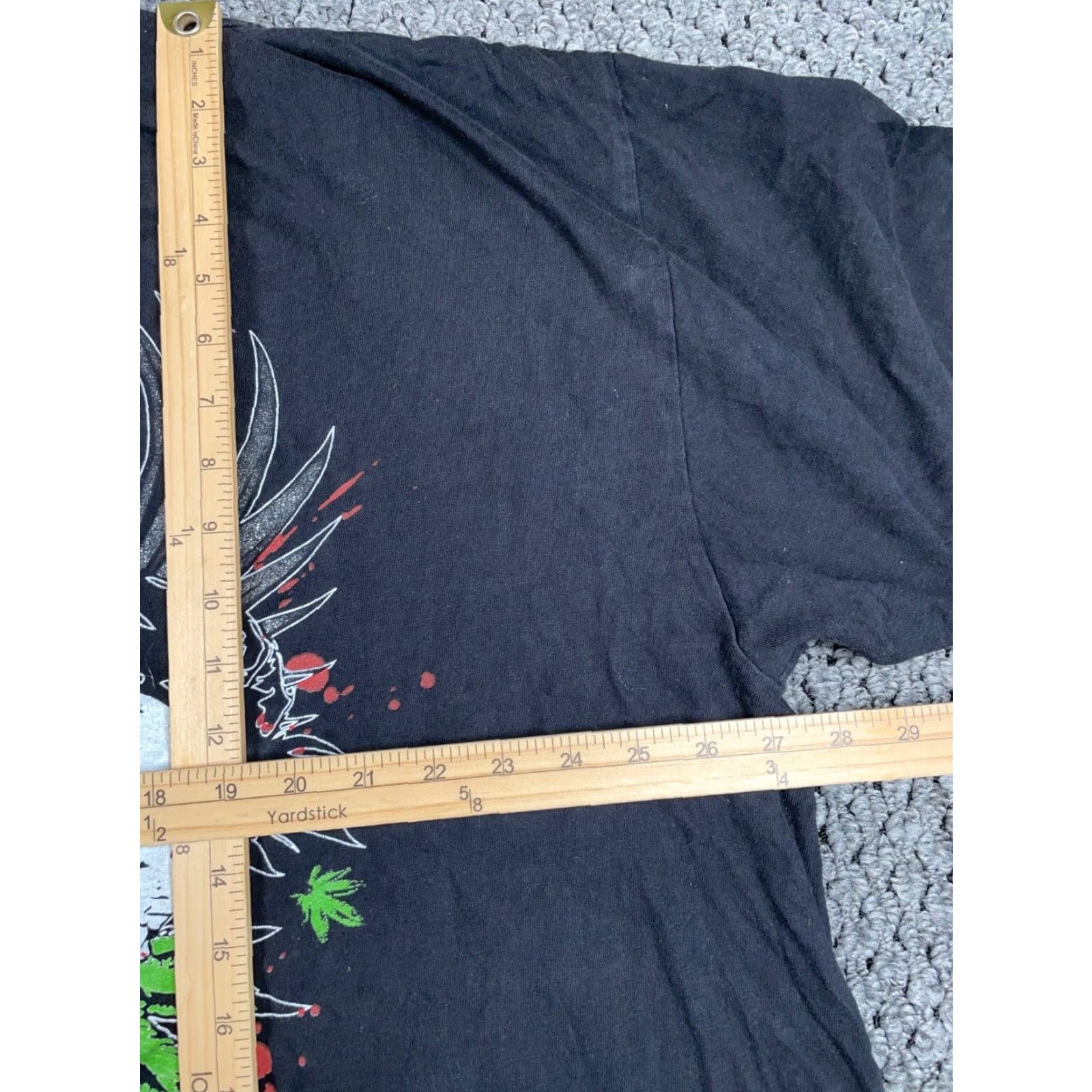 Vintage VINTAGE T-Shirt Skull Wings Print Adult 4XL Black Cotton Crew Neck Men Graphic 2000s Men’s Size US XXL / EU 58 / 5 - 6 Thumbnail