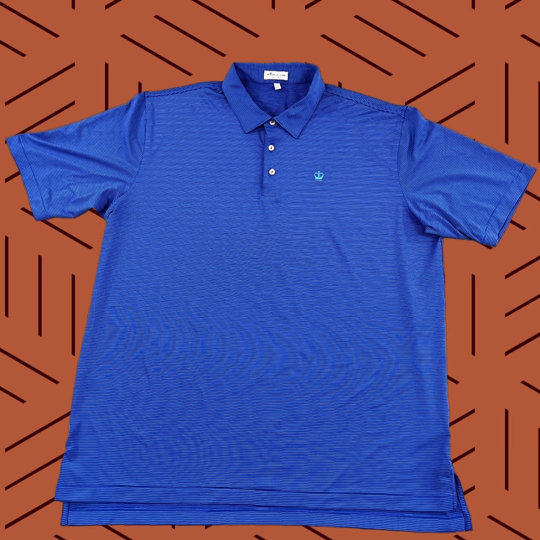 Peter Millar PETER MILLAR Polo Shirt Mens 2XL XXL Kings Creek CC DE Golf Performance Sport Size US XXL / EU 58 / 5 - 1 Thumbnail