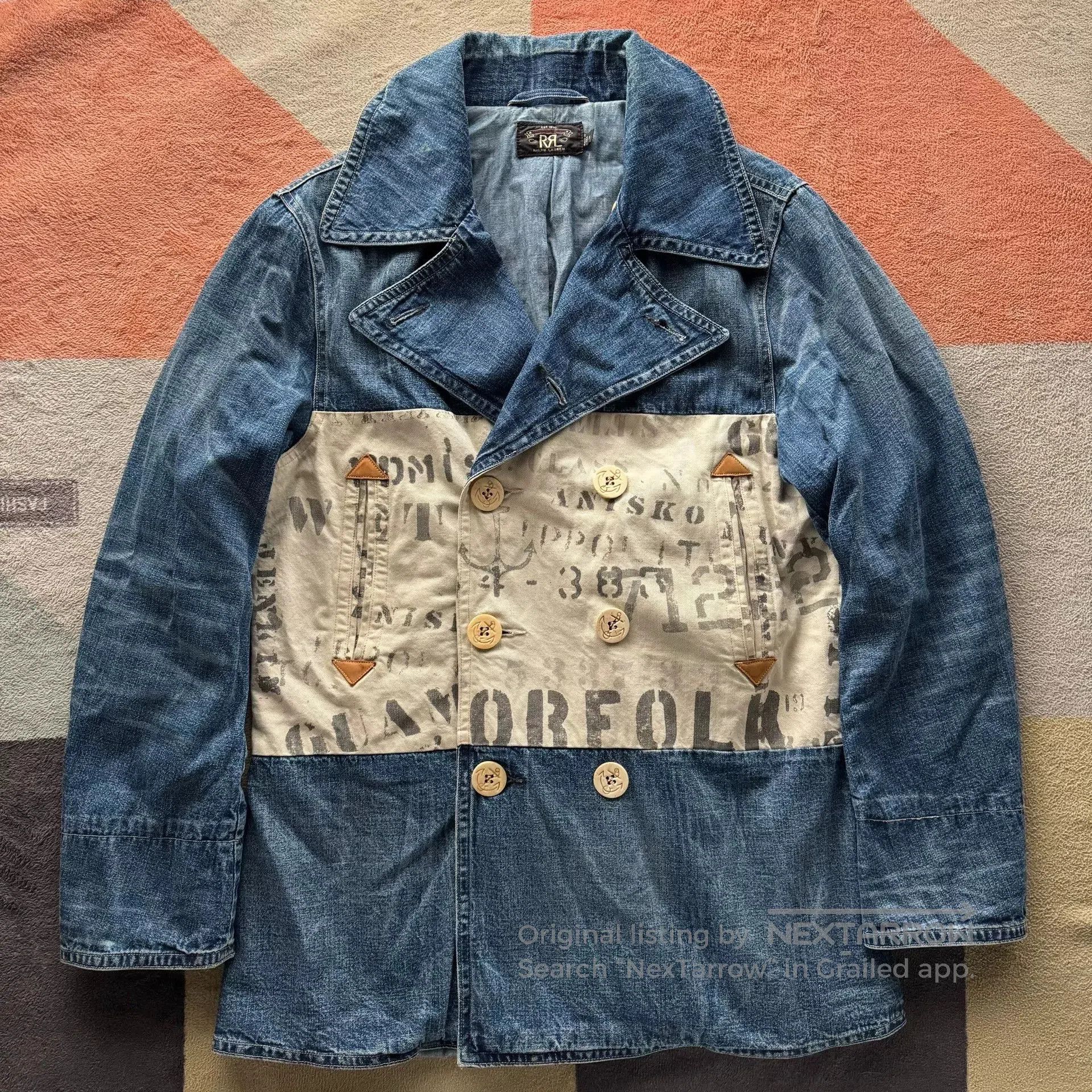 RRL Ralph Lauren RRL Denim Canvas 740 Navy Coat. Size US S / EU 44-46 / 1 - 1 Thumbnail