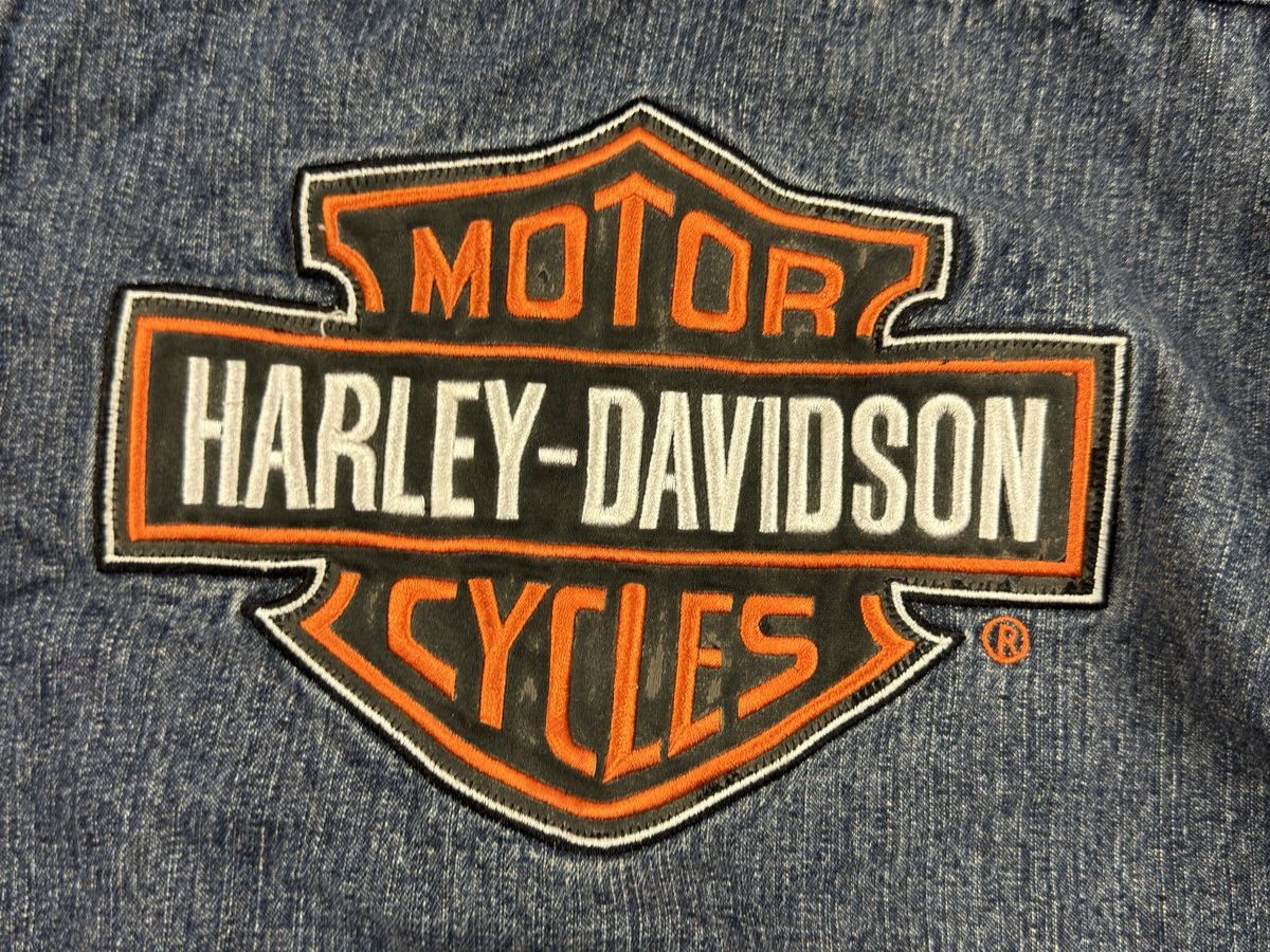 Harley Davidson × Vintage harley davidson denim jacket M 12/14 Size US S / EU 44-46 / 1 - 11 Thumbnail