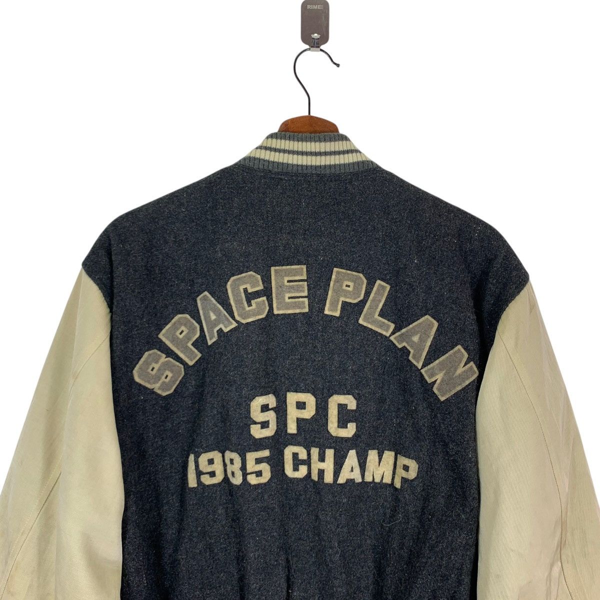 Vintage VINTAGE SPACE PLAN VARSITY BOMBER WOOL JACKET Size US M / EU 48-50 / 2 - 2 Thumbnail