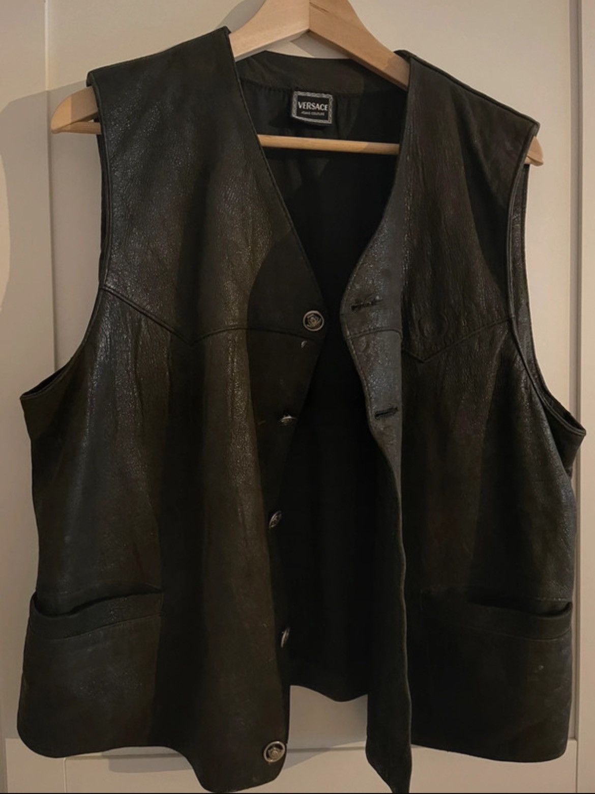 Versace Vintage Versace Vest Size 48L - 2 Thumbnail
