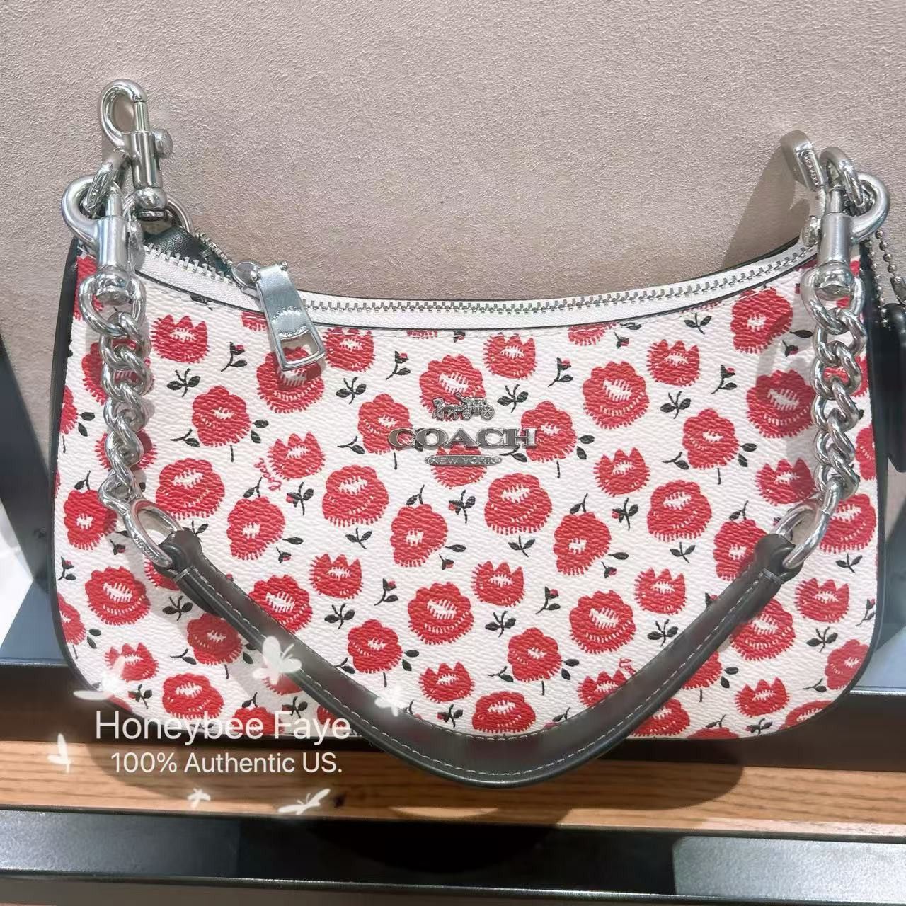 Coach Teri Shoulder Bag With Floral Print CBI49 Size ONE SIZE - 3 Thumbnail