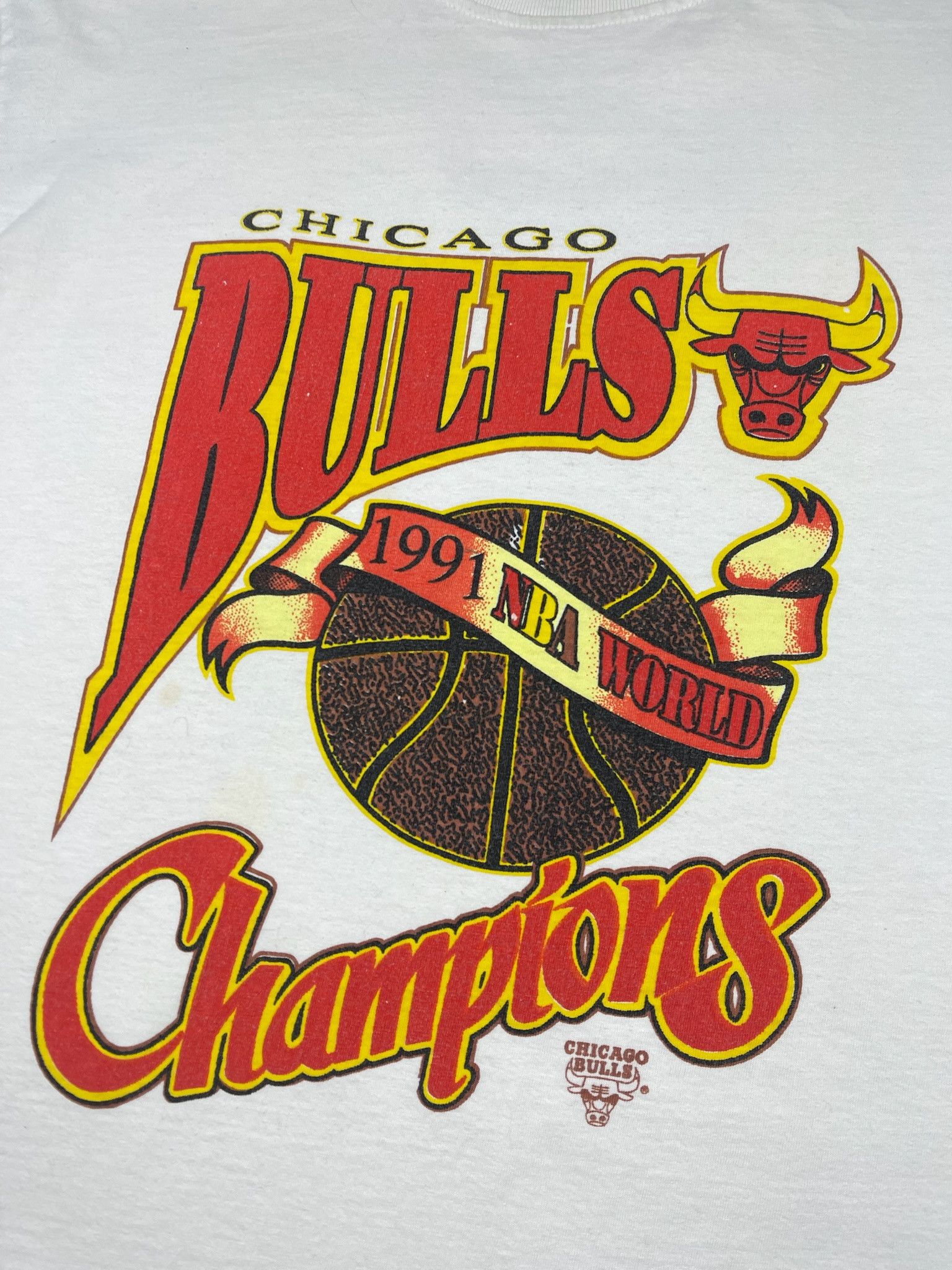 NBA Chicago Bulls Vintage T-Shirt Size US L / EU 52-54 / 3 - 2 Thumbnail