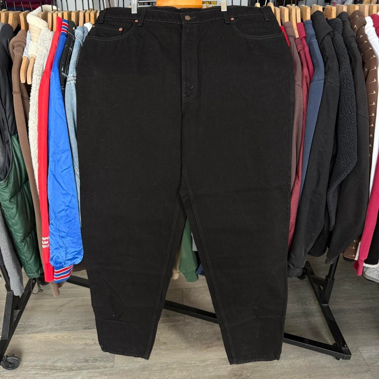 Levi's Vintage 1998 Levi's 560 NEW With Tags Black Denim Jeans Size US 42 / EU 58 - 4 Thumbnail