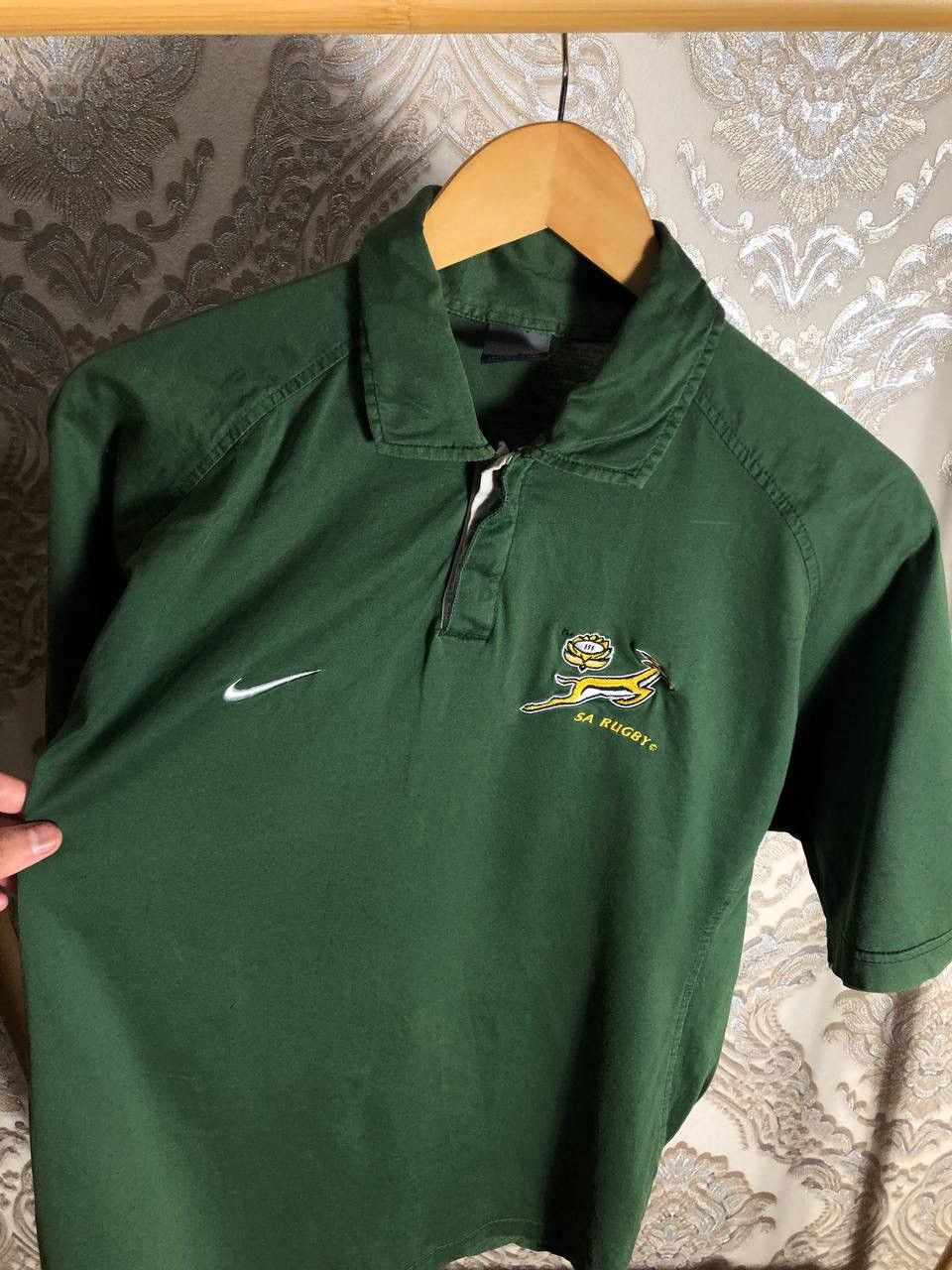 Nike VINTAGE NIKE SOUTH AFRICA RETRO RUGBY JERSEY BLOKE Y2K 90s Size US L / EU 52-54 / 3 - 2 Thumbnail