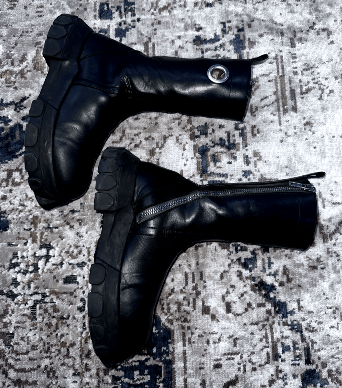 Rick Owens Rick Owens Bozo Creeper Boots (Eyelet Version) – Size 9 Size US 9 / EU 42 - 3 Thumbnail