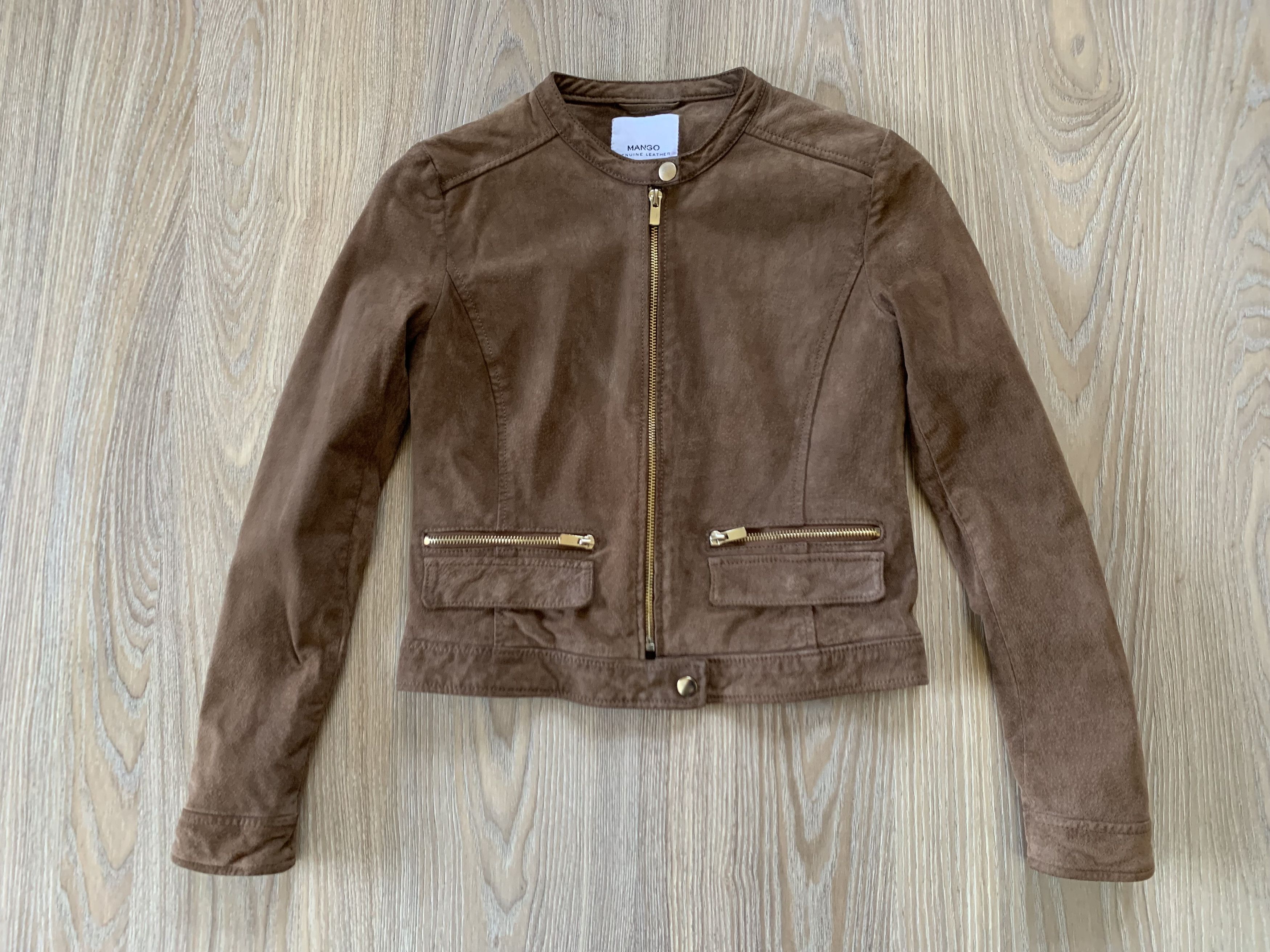 Mango Mango Suede Leather Jacket Size S / US 4 / IT 40 - 2 Thumbnail