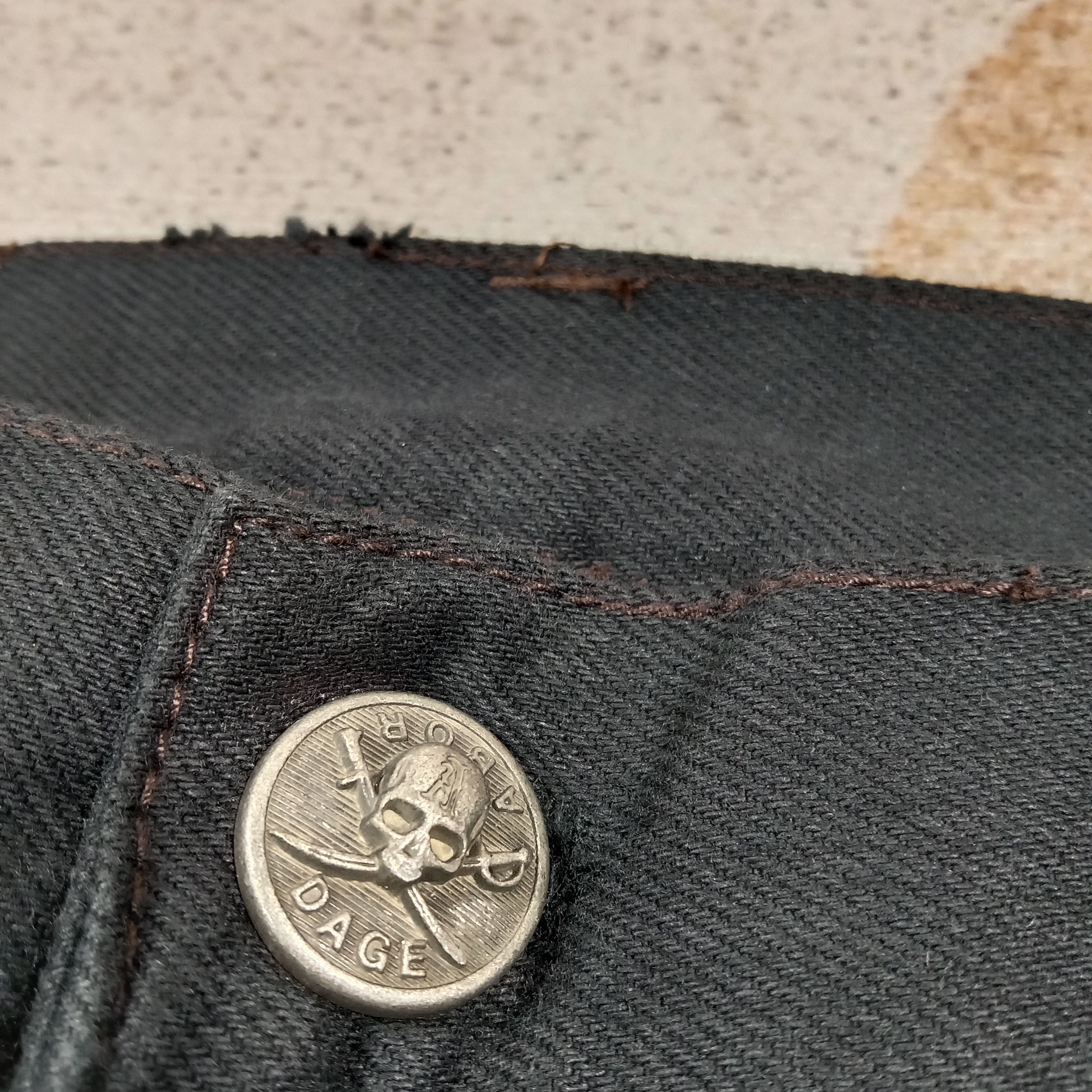 Japanese Brand Abordage by Hiromu Takahara Japan Punk Denim Pants C280N6 Size US 31 - 7 Thumbnail