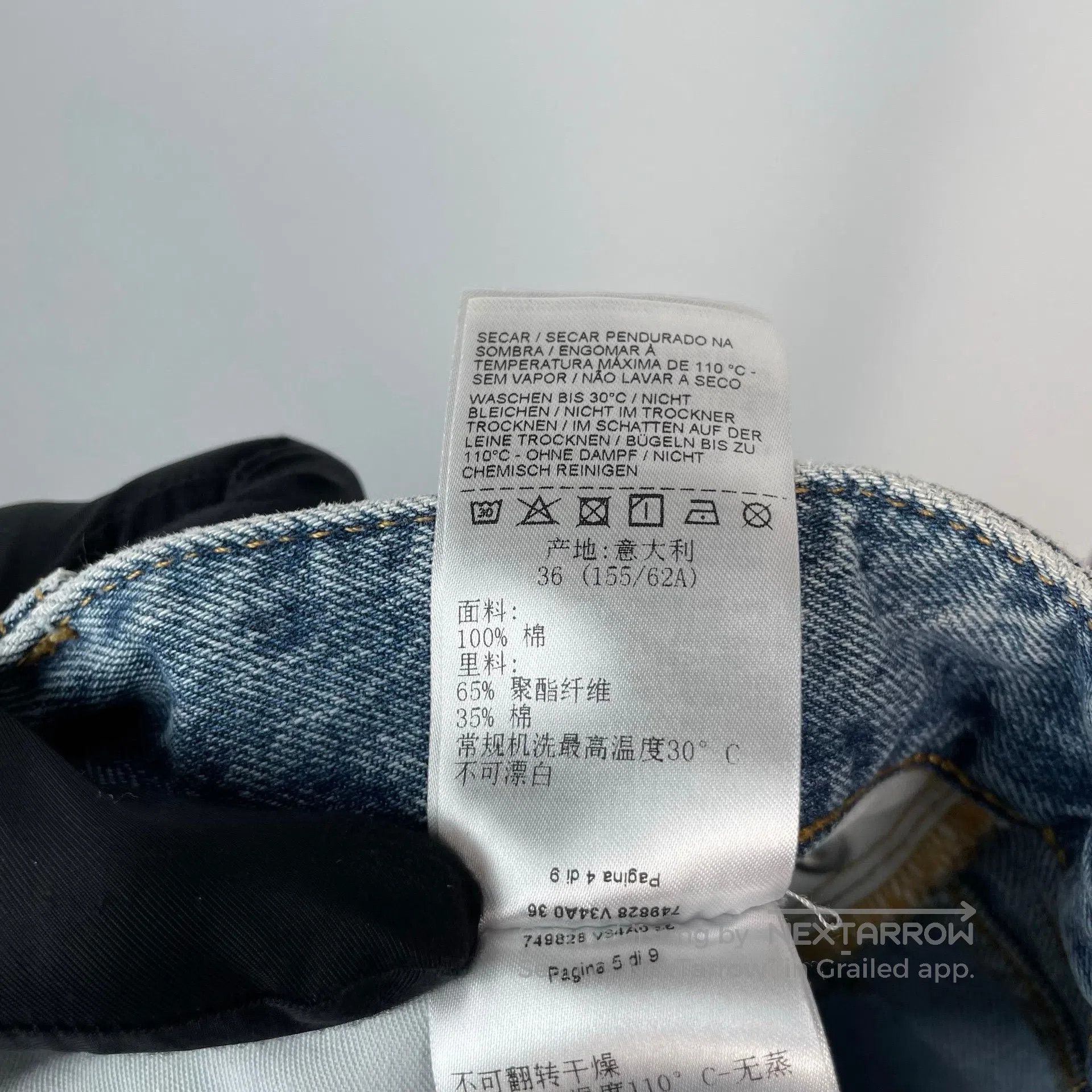Bottega Veneta Bottega Veneta Branded Washed Denim Pants| Size 36" / US 14 / IT 50 - 8 Thumbnail