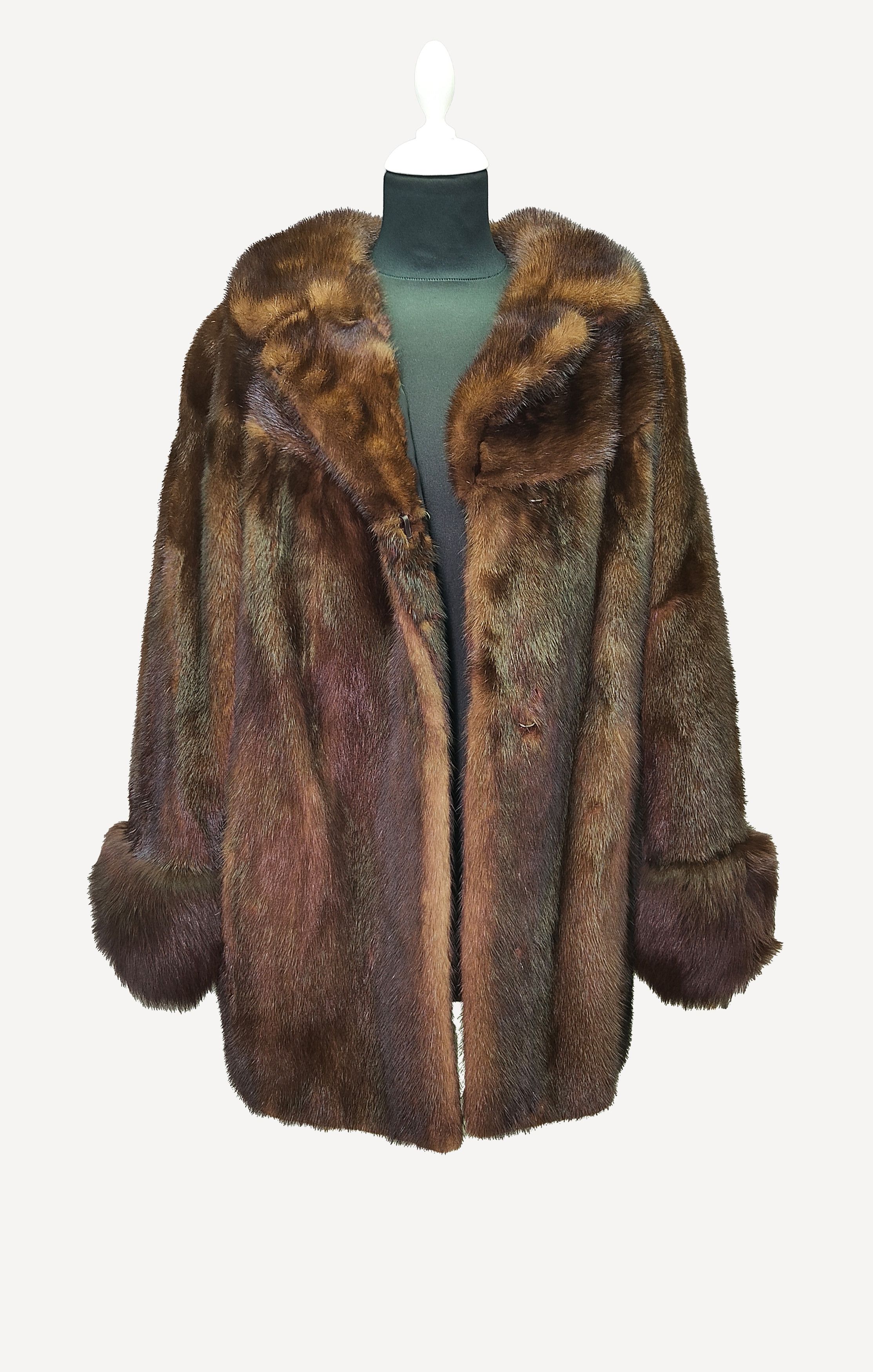 Other MEISTER KLASSE _ FEINE AUSLESE _ LUX _ BROWN _ 100% MINK FUR Size M / US 6-8 / IT 42-44 - 3 Thumbnail