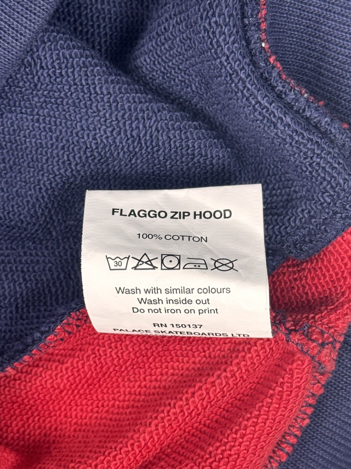 Palace PALACE - Flaggo Zip Up Hoodie in Red/White/Blue Size US L / EU 52-54 / 3 - 7 Thumbnail