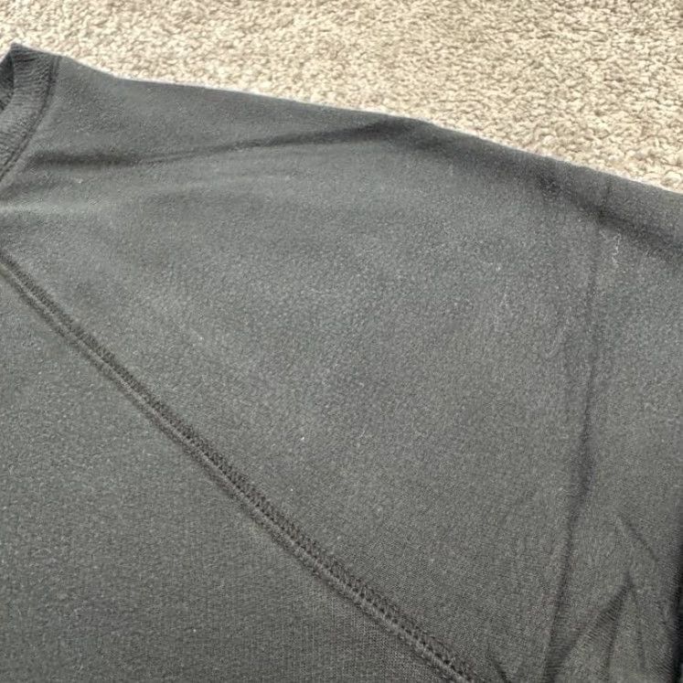 Athleta Athleta Sweatshirt Womens M Black Crew Neck Cozy Karma Crossover Pullover Pullover Breathable Lightweight Casual Athleisure Size M / US 6-8 / IT 42-44 - 5 Thumbnail
