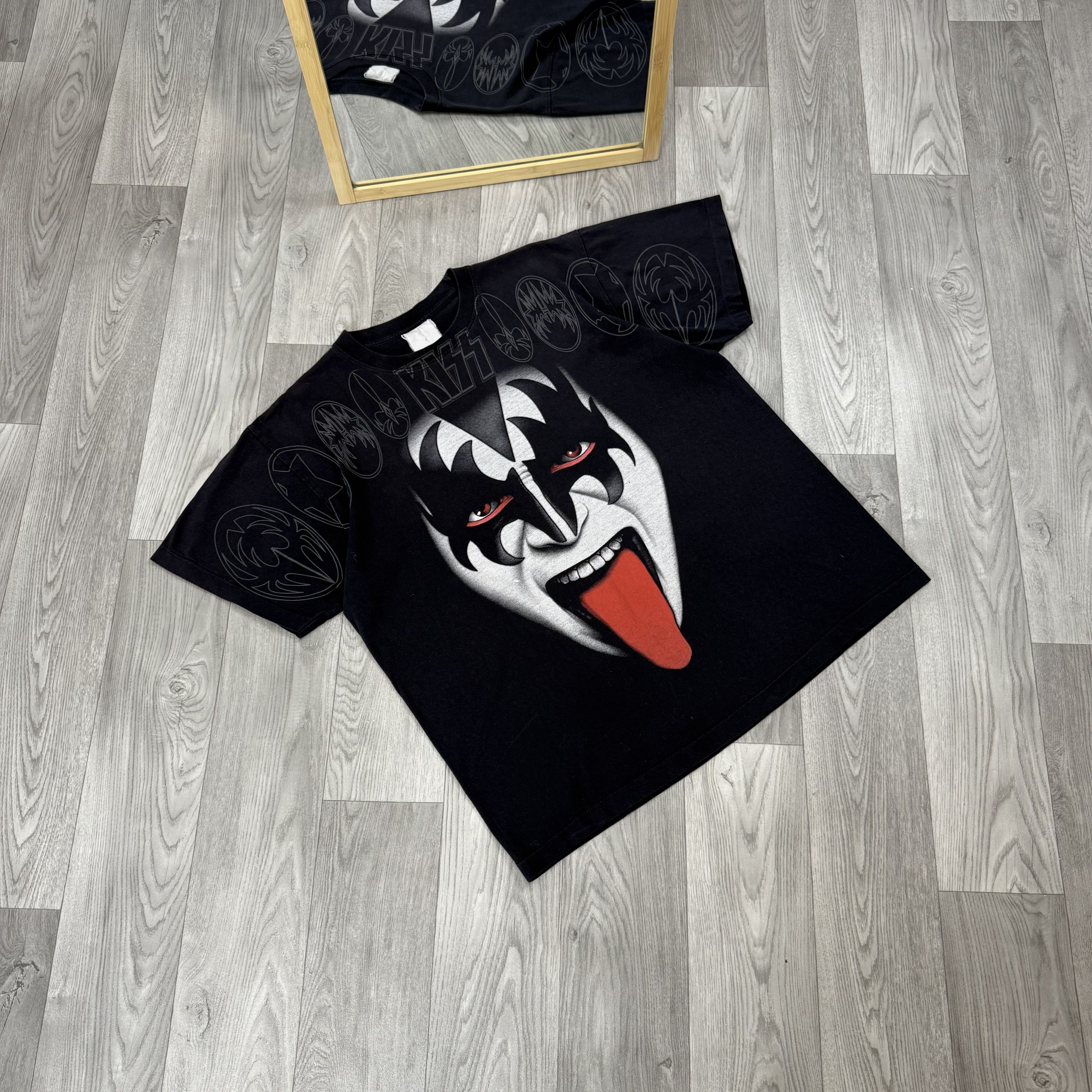 KISS Vintage KISS 90s Graphic Black Tee Shirt XL Size US XL / EU 56 / 4 - 3 Thumbnail
