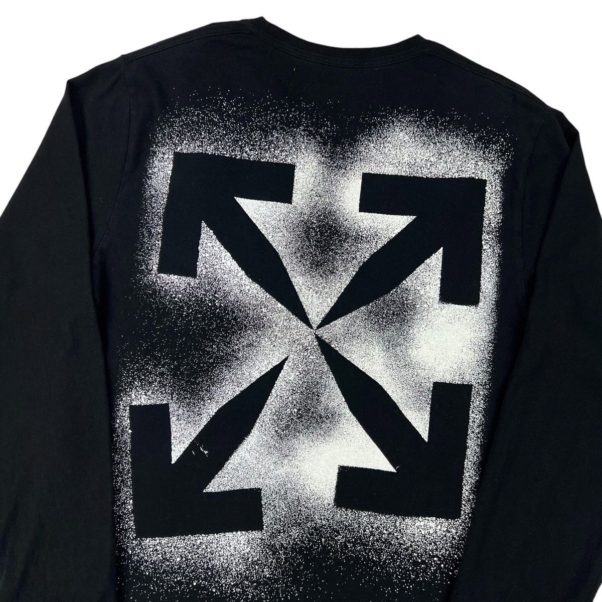Off-White Off-White Stencil Arrows Black Long Sleeve T Shirt Size US M / EU 48-50 / 2 - 1 Thumbnail