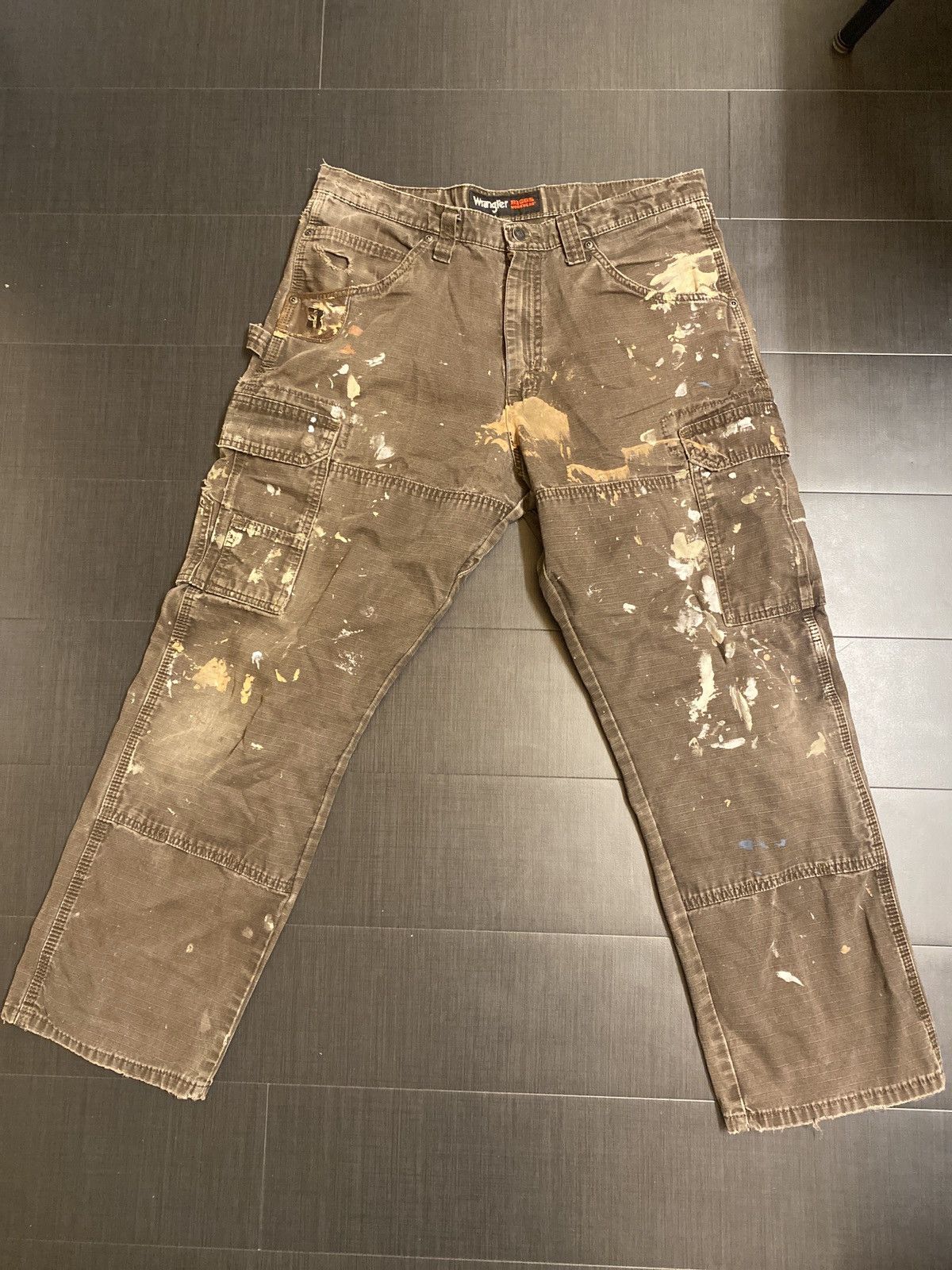 Vintage × Wrangler Vintage Paint Splatter Wrangler Jeans Size US 34 / EU 50 - 1 Thumbnail