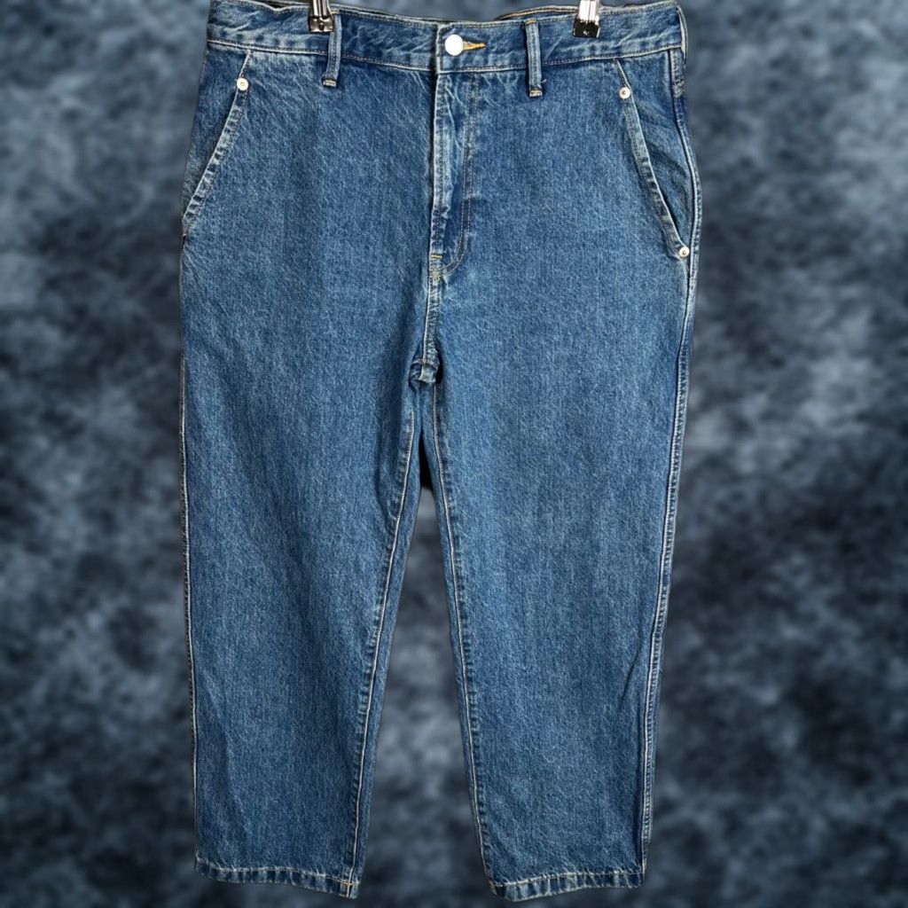 Everlane VINTAGE Everlane Women's High-Waisted Straight Leg Denim Jeans 32x27 Blue Cotton Size 24" / US 00 / IT 34 - 1 Thumbnail