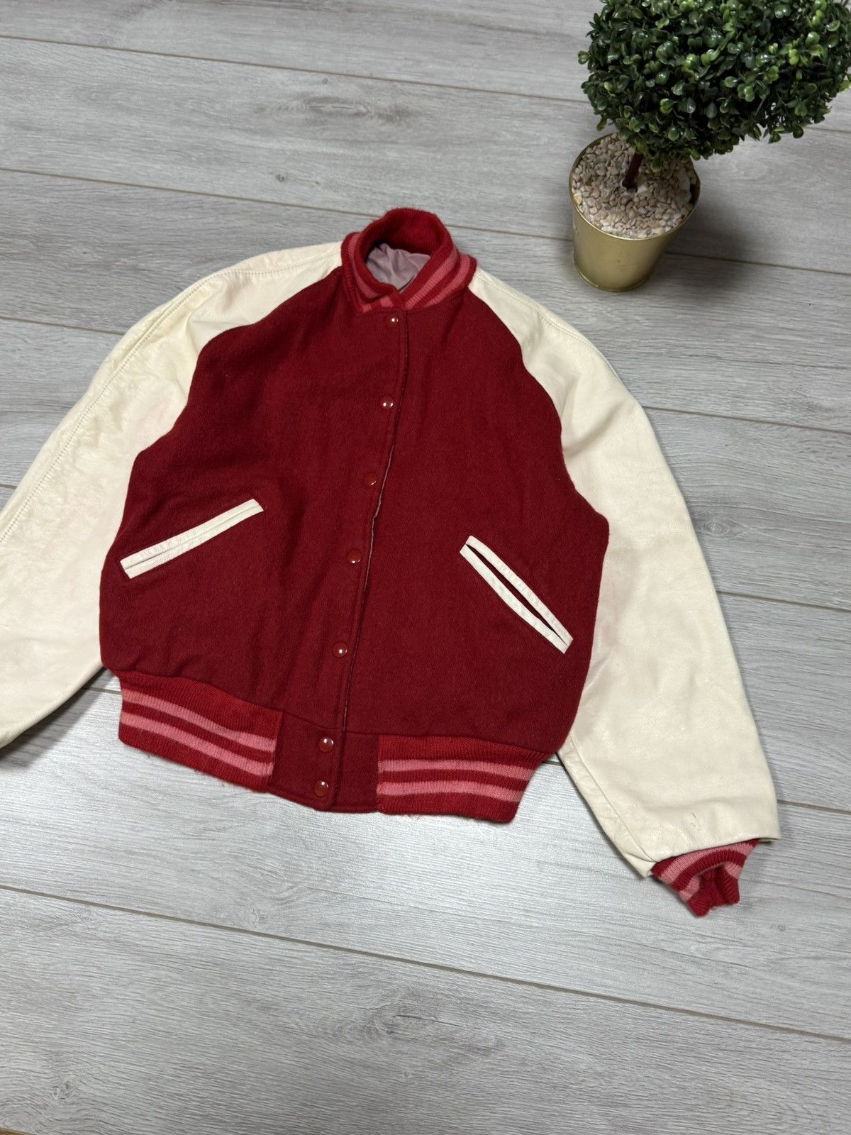 Trophy Clothing Trophy Jackets USA vintage varsity double side wool leather Size US L / EU 52-54 / 3 - 13 Thumbnail