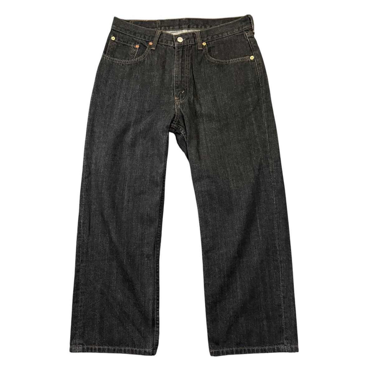 Engineered Garments × Levi's 🔥🇯🇵 Vtg Japanese Y2K Levis 533 Black Baggy Jean Size US 33 - 2 Thumbnail