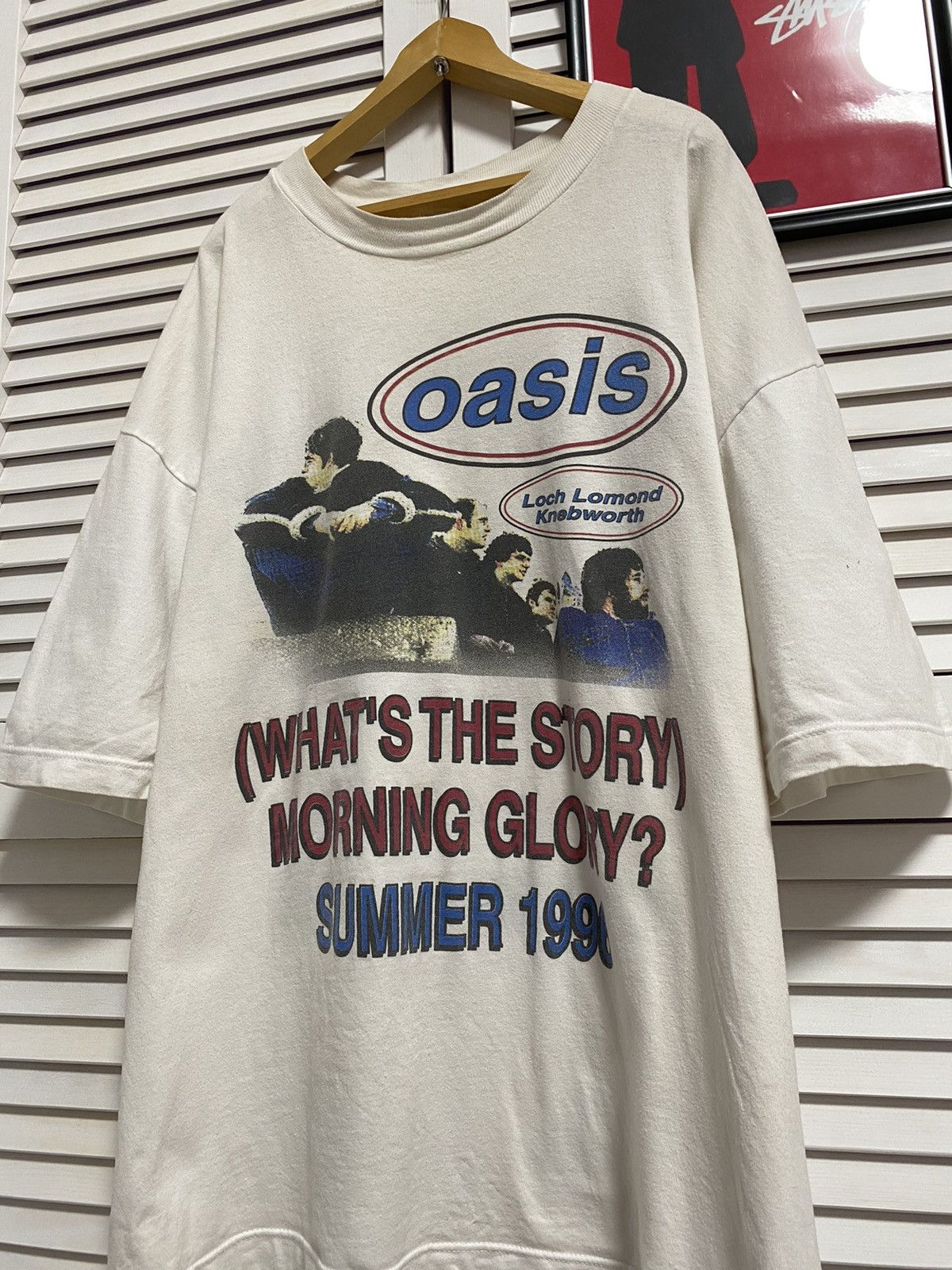 Rap Tees Vintage 1996 Oasis Tour T-Shirt Loch Lomond Knebworth Story Size US XL / EU 56 / 4 - 3 Thumbnail