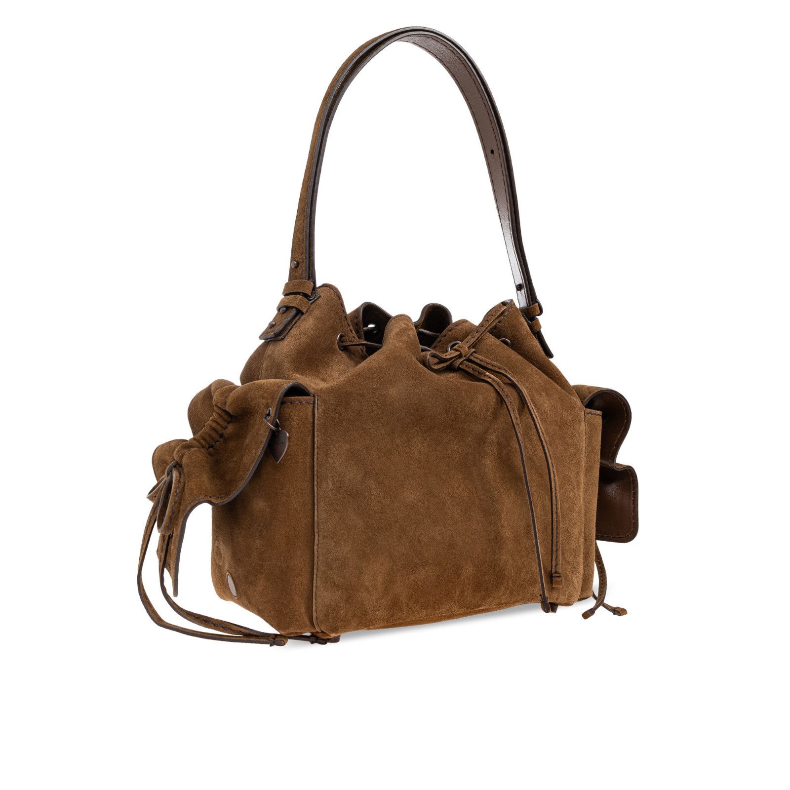 Acne Studios ACNE STUDIOS Brown Suede Shoulder Bag New Size ONE SIZE - 3 Thumbnail