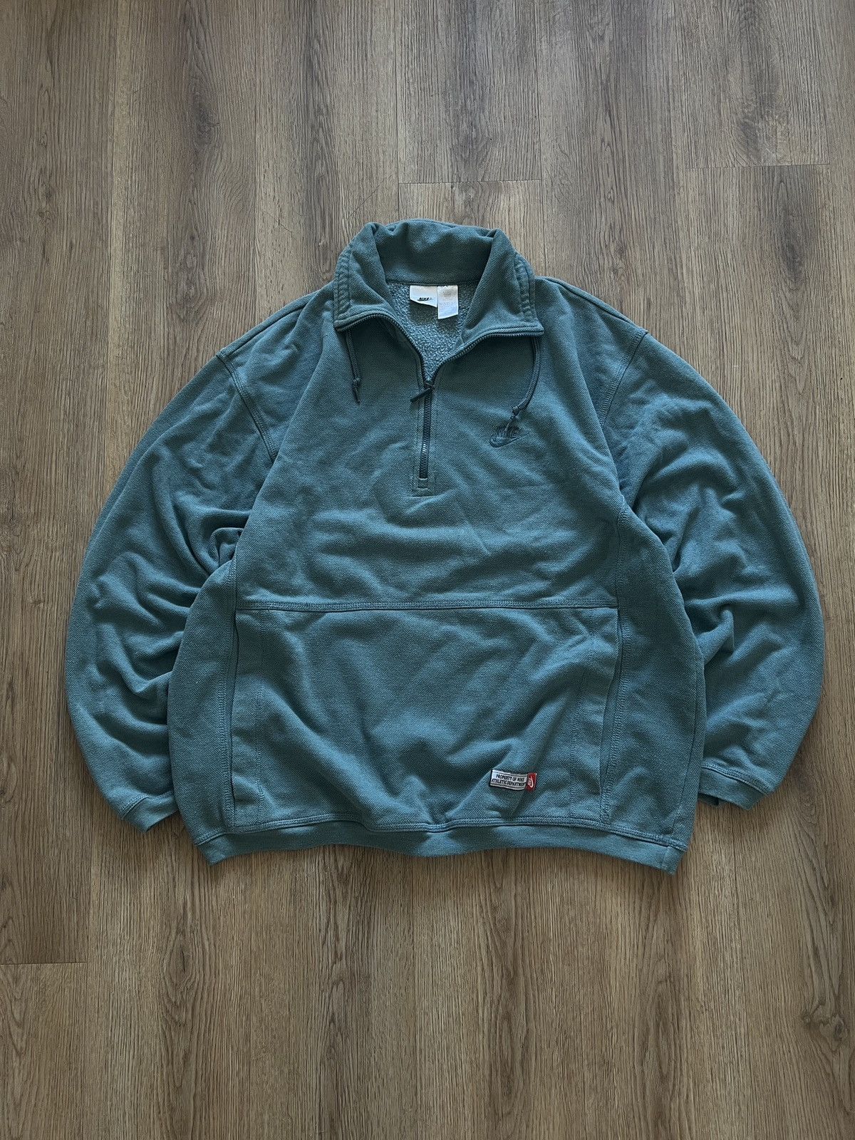 Nike × Vintage Sweatshirt Nike Vintage 1/4 Zip Rare 90s Drip Size US L / EU 52-54 / 3 - 1 Thumbnail