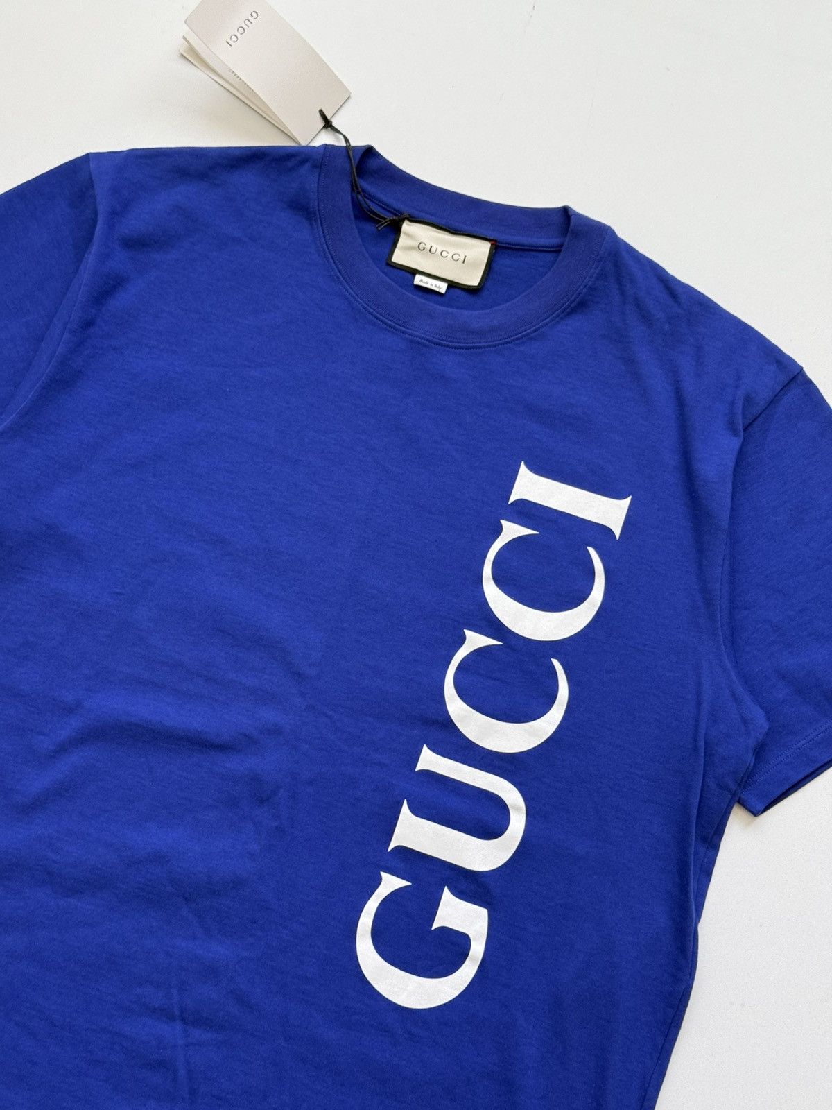 Gucci Gucci vertical logo tee Size US M / EU 48-50 / 2 - 2 Thumbnail