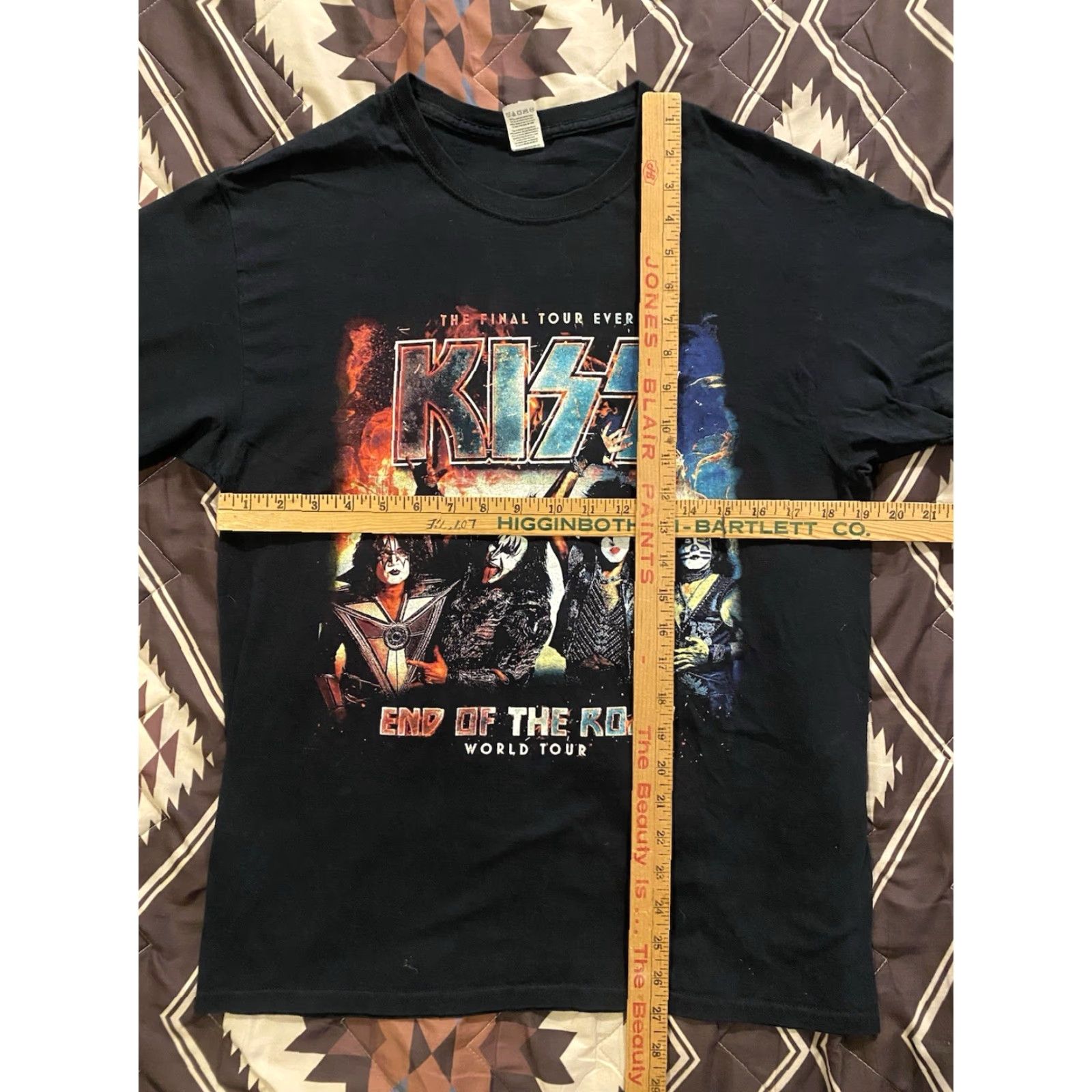 Fruit Of The Loom KISS 2020 End Of The Road World Tour Last Kiss T Shirt Black Double Sided Medium Mens Womens Unisex Adults Cotton Crew Neck Short Sleeve Size US M / EU 48-50 / 2 - 5 Thumbnail