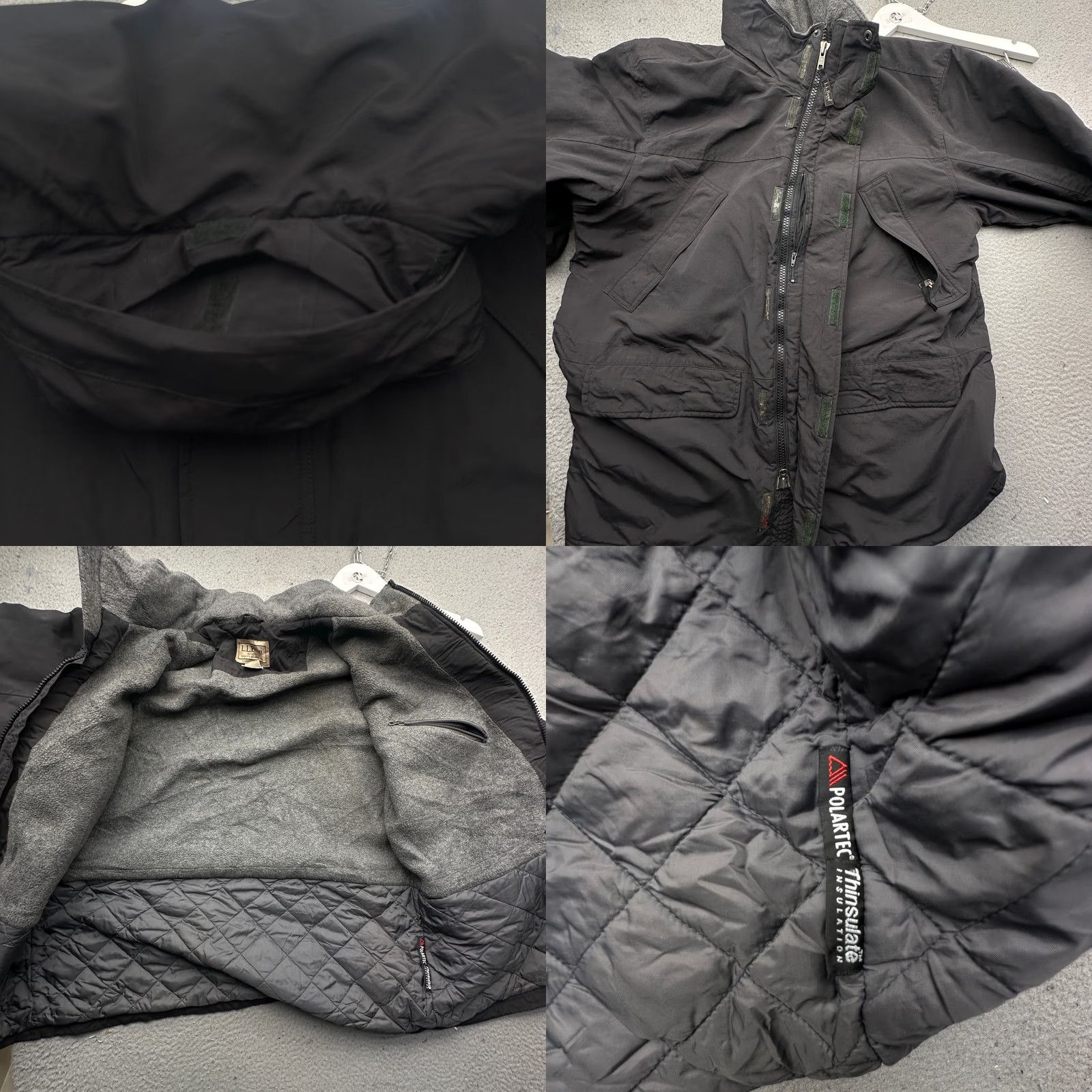 Vintage L.L. Bean Mountain Classic Water-Resist Men Large Jacket Black Patch Hole Hooded Parka 0 UU64 Size US L / EU 52-54 / 3 - 8 Thumbnail