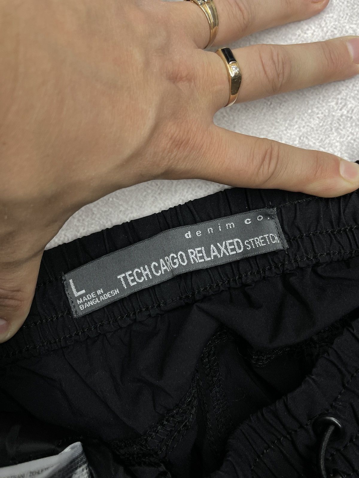 Primark Mens Primark Nylon Cargo Pants Black Parachute Multipocket Size US 34 / EU 50 - 10 Thumbnail