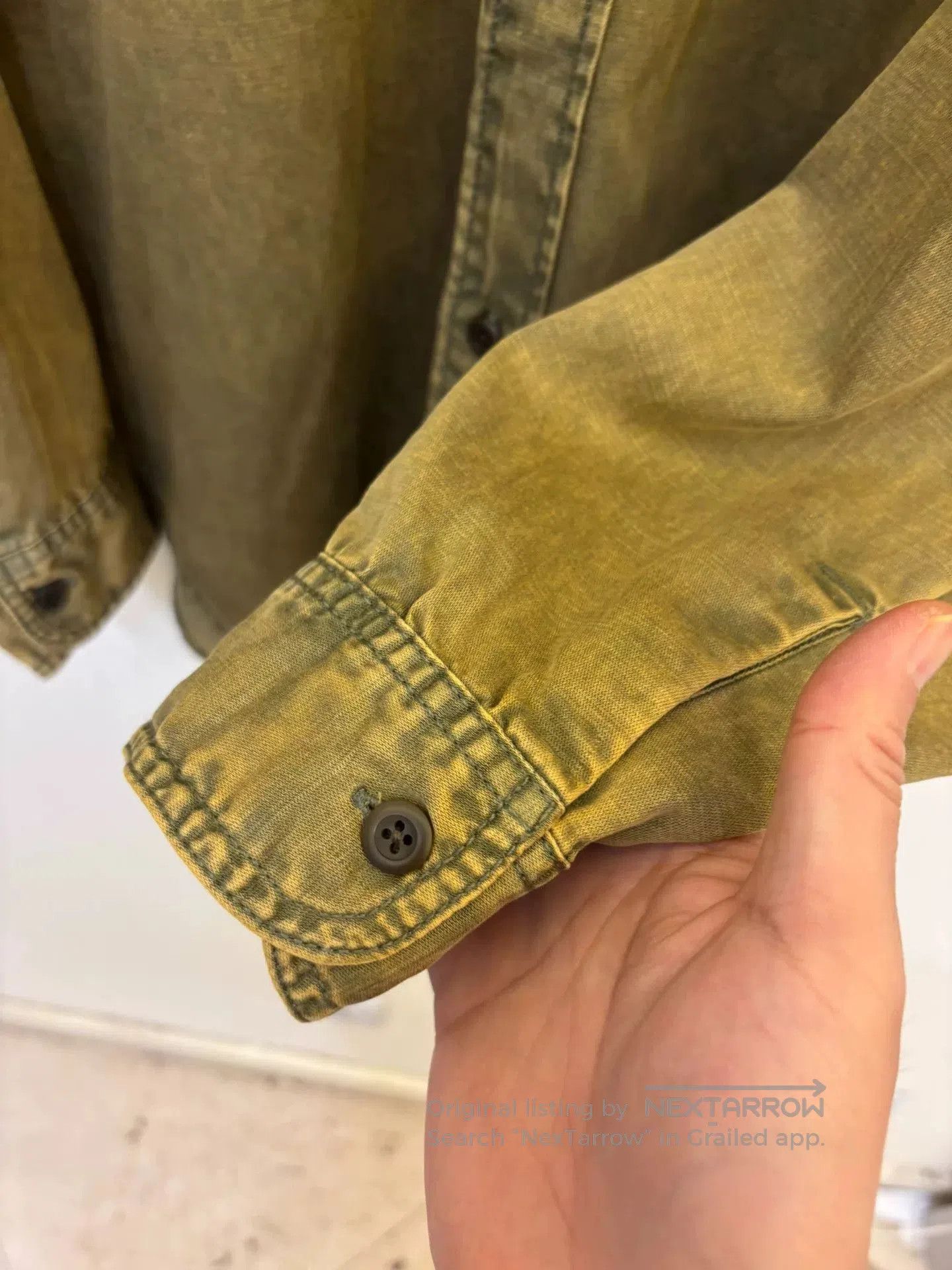 Beams Japan Beams 25SS Acetate Washed Shirt. Size US L / EU 52-54 / 3 - 5 Thumbnail