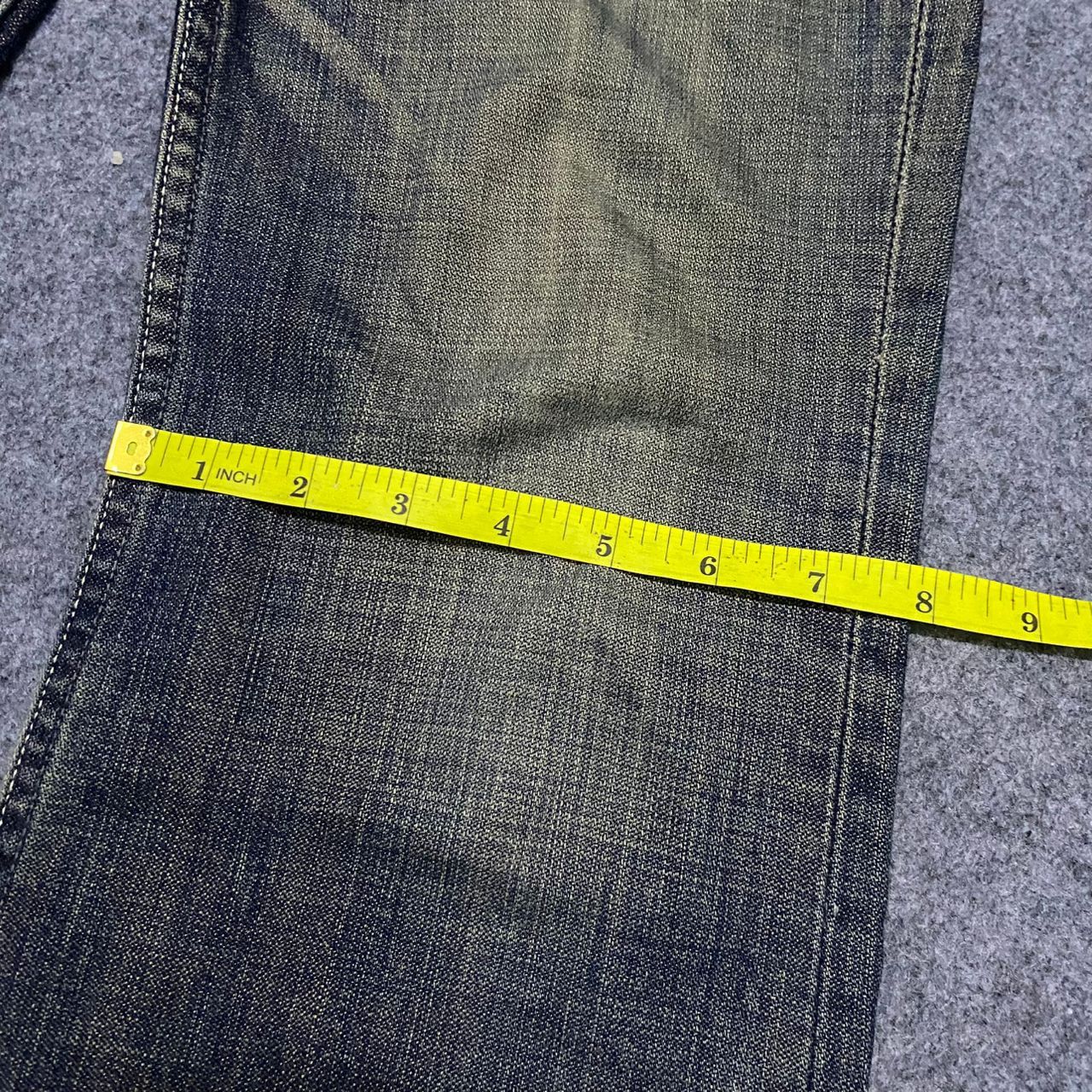 If Six Was Nine 💥Flare💥Vintage Levis Distressed Denim Size US 31 - 6 Thumbnail