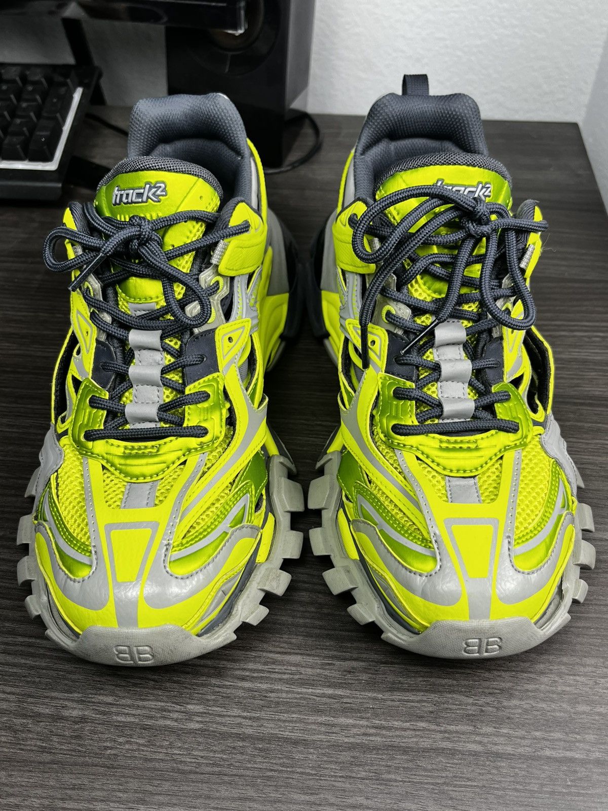 Balenciaga Balenciaga Track.2 Open Sneaker Yellow/ Grey EU 42 Size US 9 / EU 42 - 3 Thumbnail