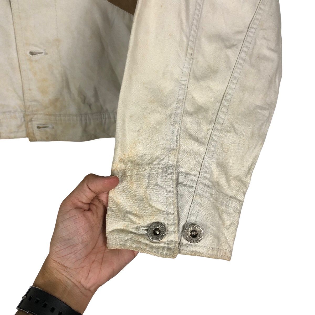 Japanese Brand 🔥Vintage Cropped Biker Jacket Union Made Multi Pocket Size US L / EU 52-54 / 3 - 15 Thumbnail
