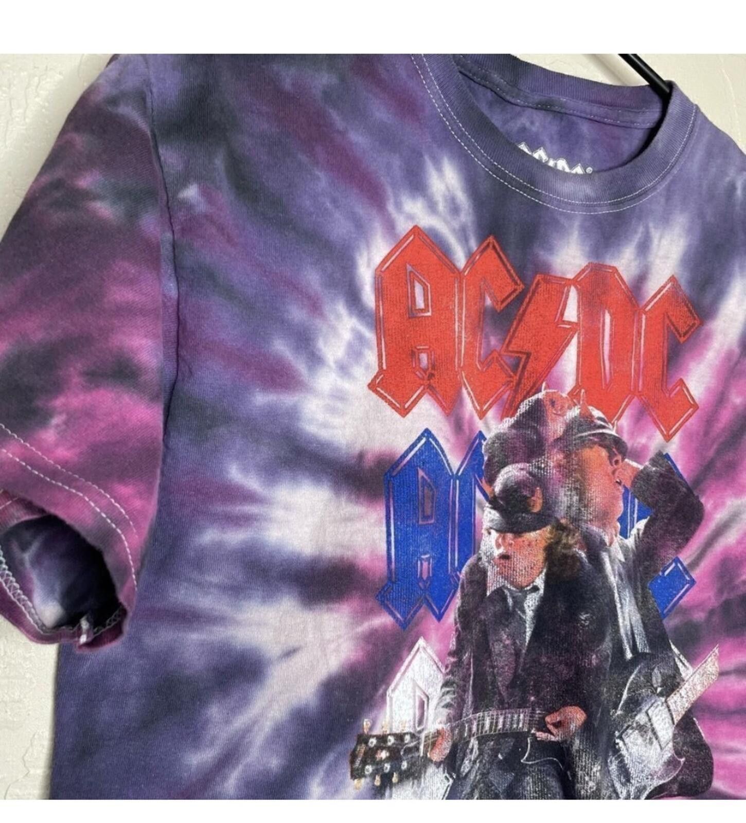 AC/DC (AC/DC) tie dye cropped shirt Size S / US 4 / IT 40 - 2 Thumbnail