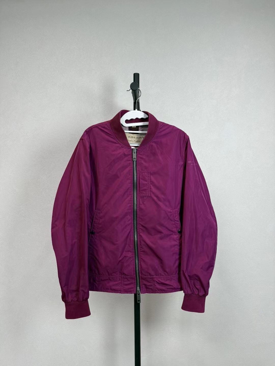 Burberry Burberry Purple Bomber Zip Jacket Size US M / EU 48-50 / 2 - 1 Thumbnail