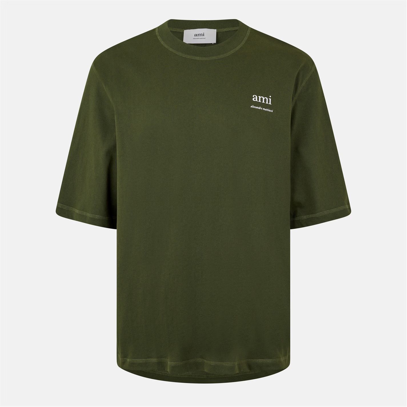 AMI o1g2r1mq0326 Alexandre Mattiussi T-Shirt in Green Size US S / EU 44-46 / 1 - 1 Thumbnail