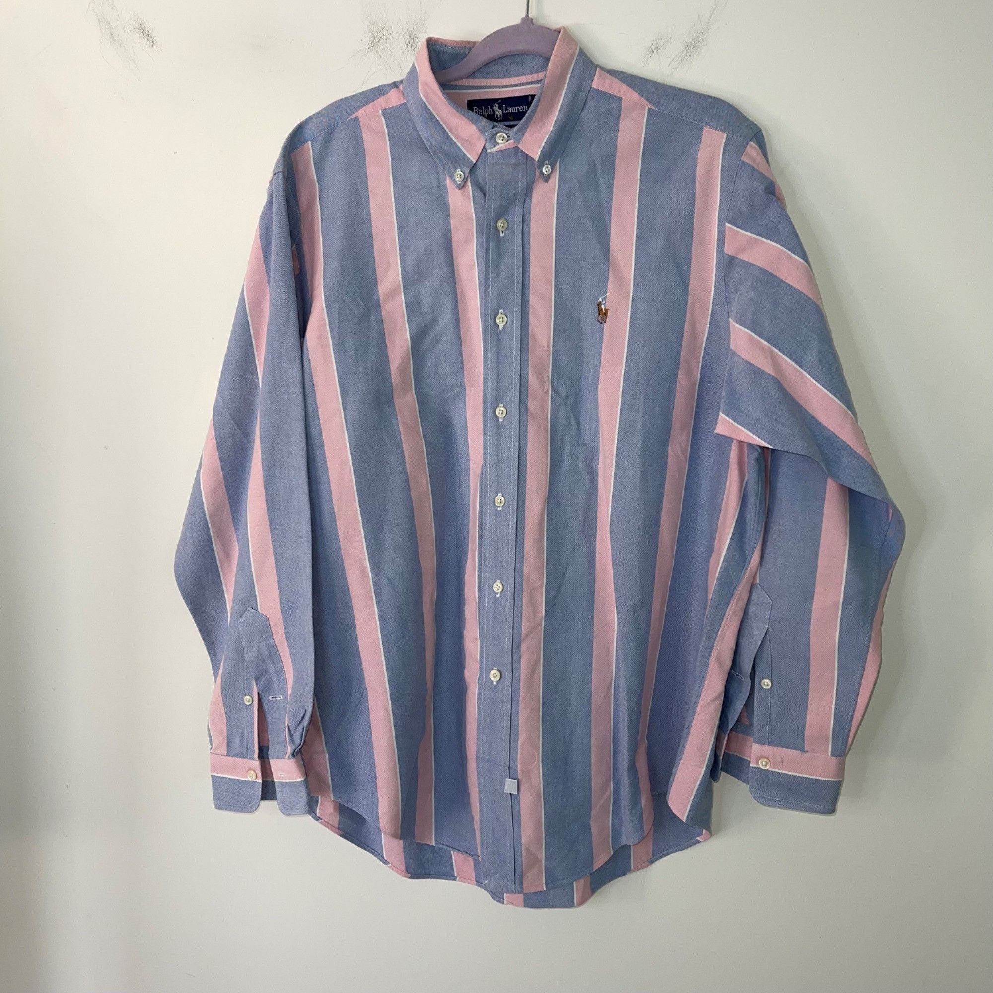 Ralph Lauren Ralph Lauren Vintage Mens Shirt Size 34 Blue Striped Size US XXS / EU 40 - 9 Thumbnail