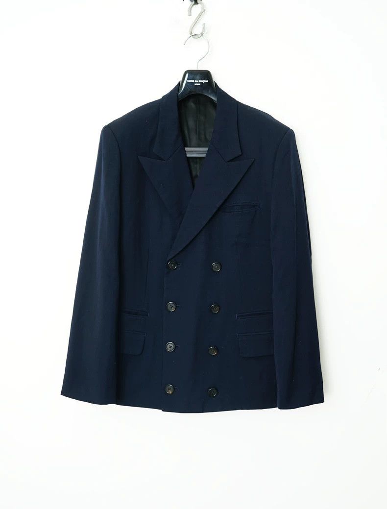 Yohji Yamamoto yohji yamamoto Double-breasted blazer jacket 2503-Nextarrow Size US M / EU 48-50 / 2 - 1 Thumbnail