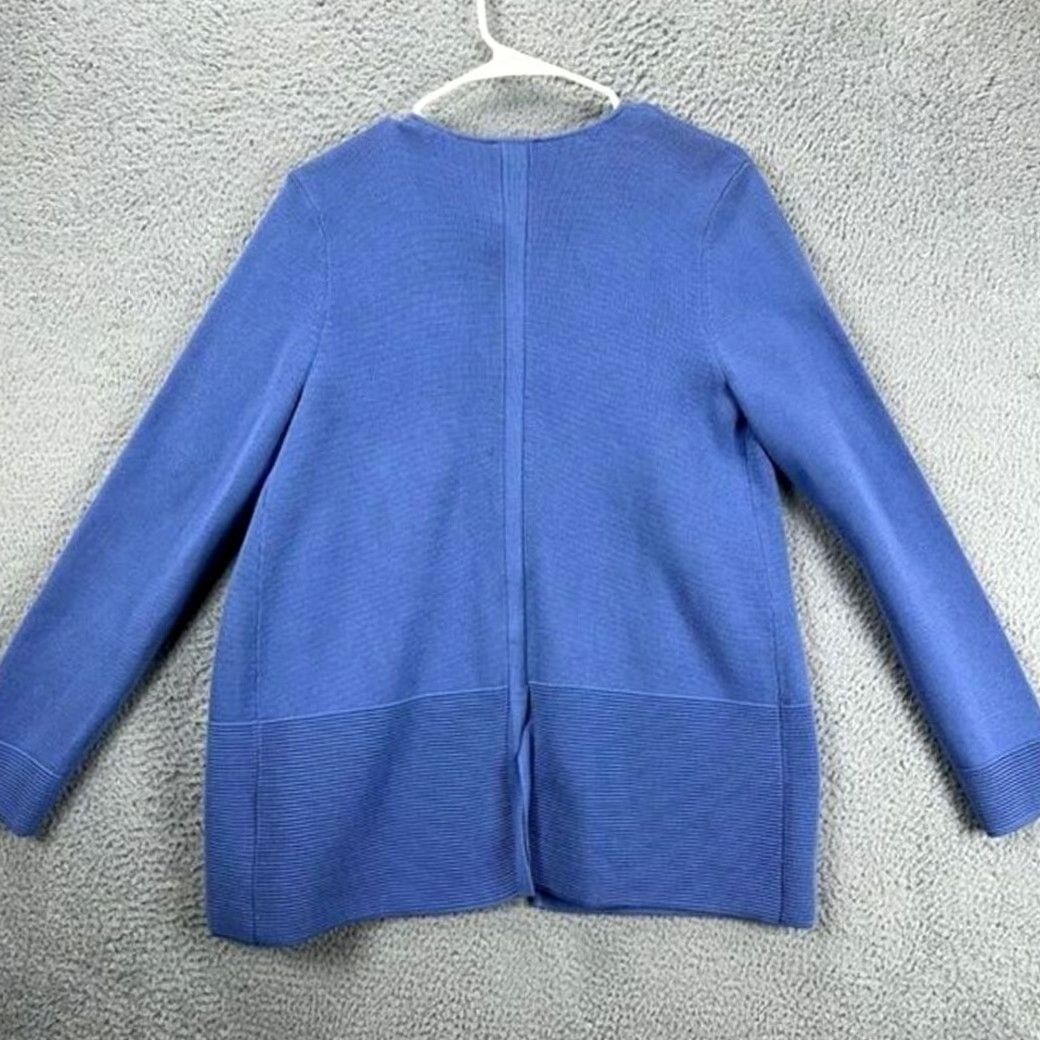 Talbots Talbots Cardigan Knit Open Face Sweater Women Medium Blue Long Sleeve NEW Size M / US 6-8 / IT 42-44 - 3 Thumbnail