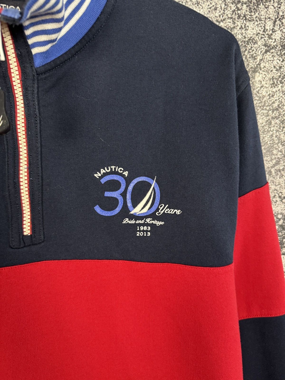Nautica Nautica 30 Years Pride & Heritage 1/4 Zip Sweatshirt Size M Size US M / EU 48-50 / 2 - 6 Thumbnail